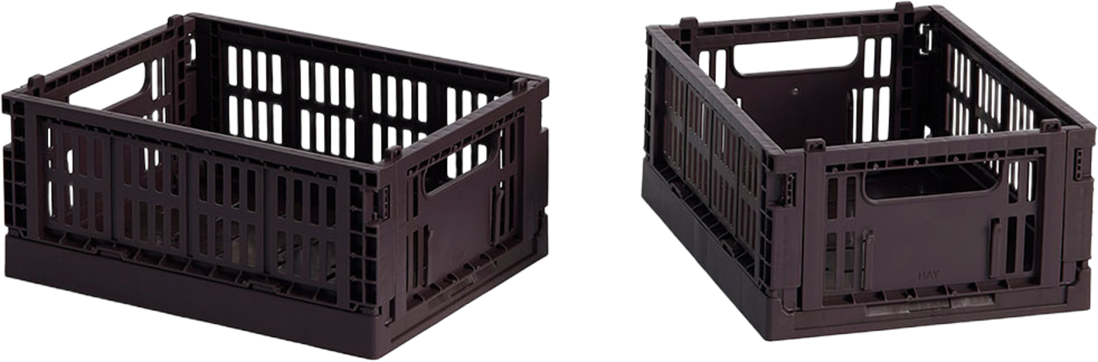 HAY Colour Crate Mini Set of 2 Bordeaux, från HAY, i färgen Bordeaux. Klicka för att öppna bilden i stort format