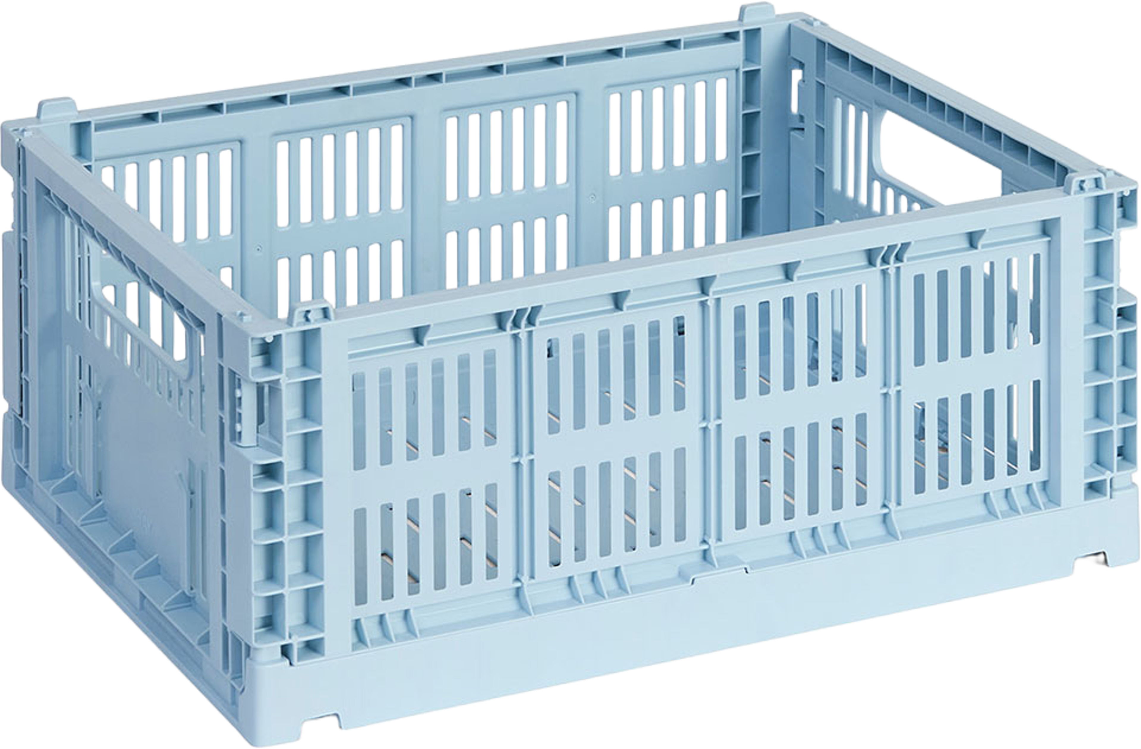 HAY Colour Crate Medium Soft blue, från HAY, i färgen Soft Blue. Klicka för att öppna bilden i stort format