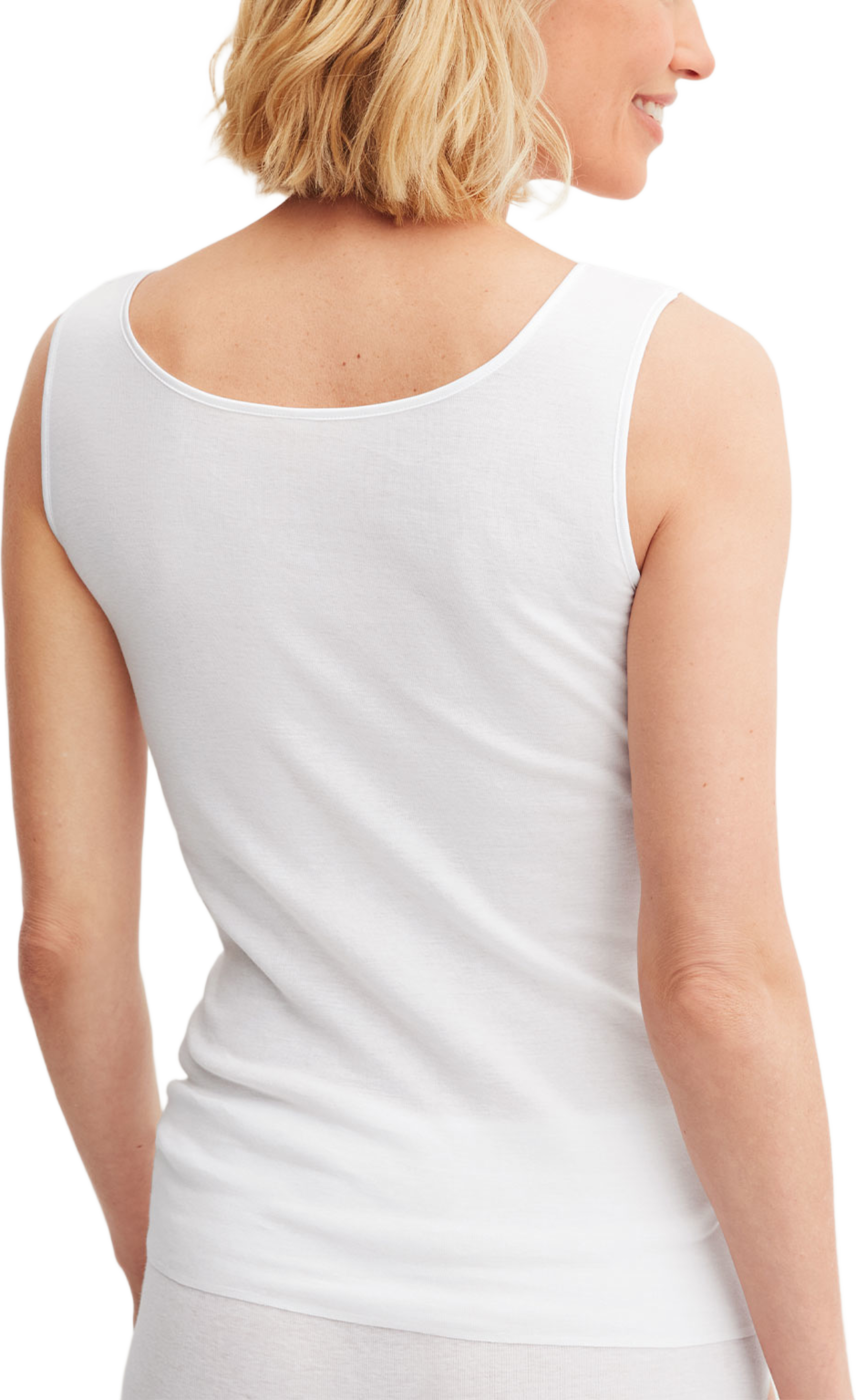 Cotton Desire Tank Top, från Calida, i färgen White. Klicka för att öppna bilden i stort format