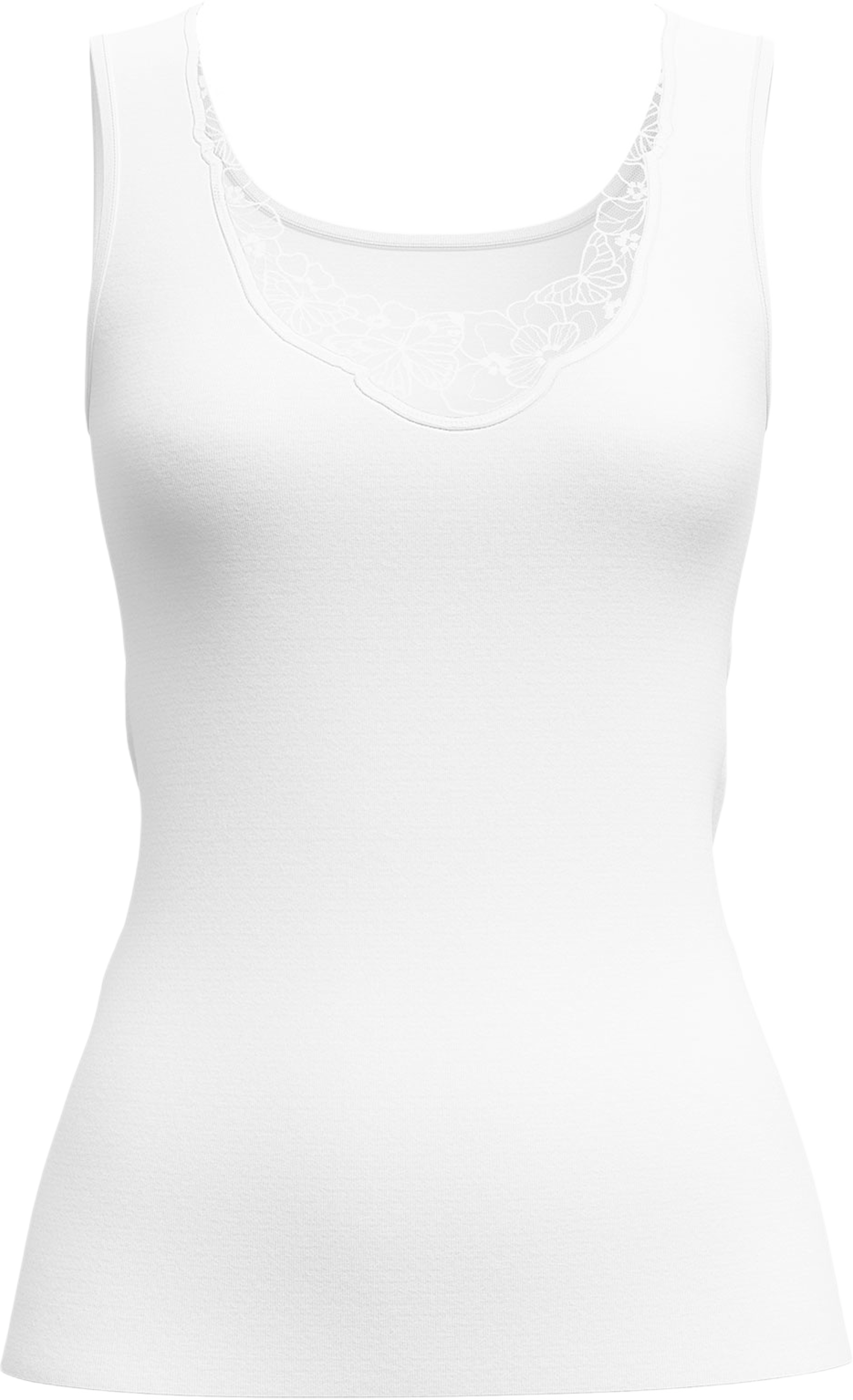 Cotton Desire Tank Top, från Calida, i färgen White. Klicka för att öppna bilden i stort format
