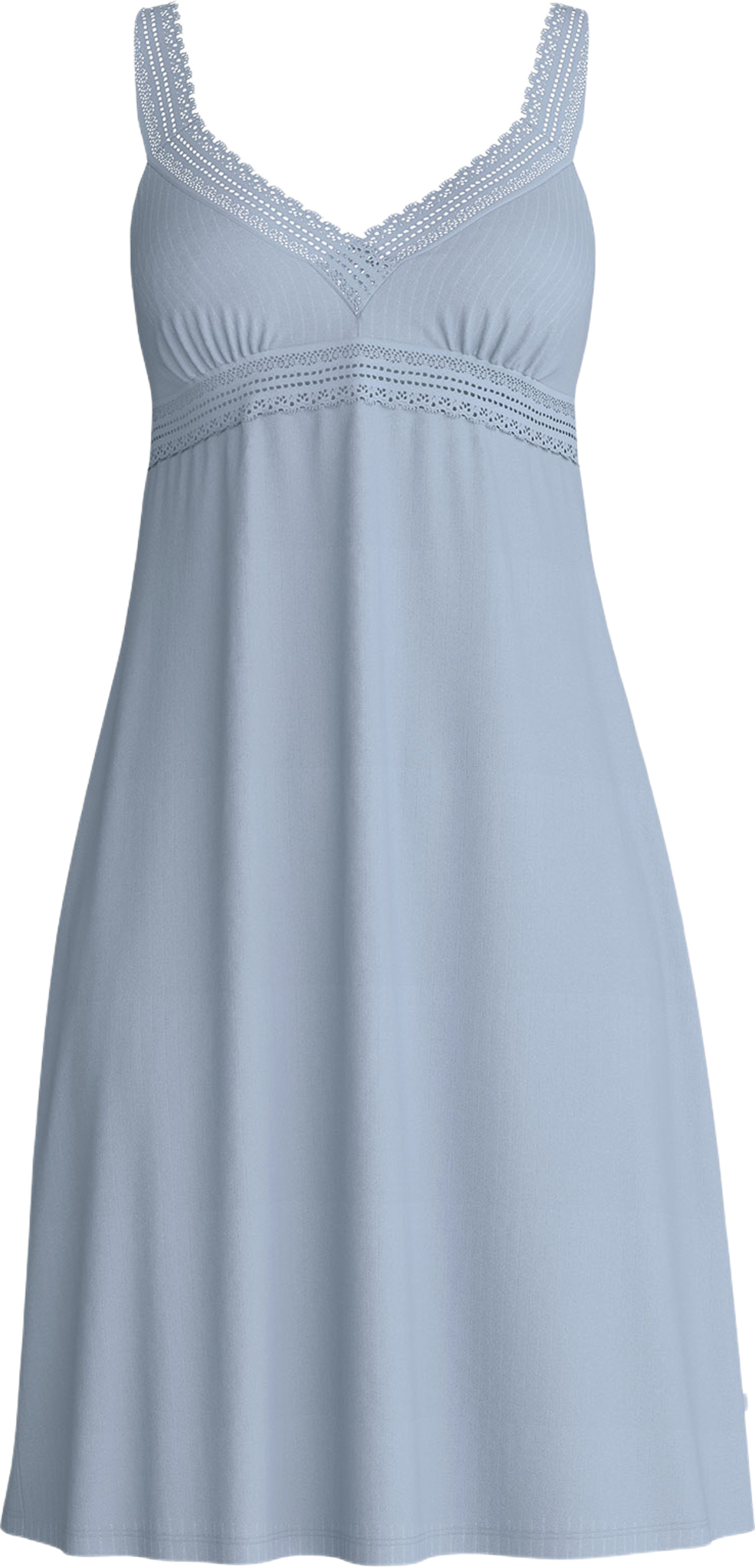 Etude Ajours Chemise, från Calida, i färgen Aura Blue. Klicka för att öppna bilden i stort format