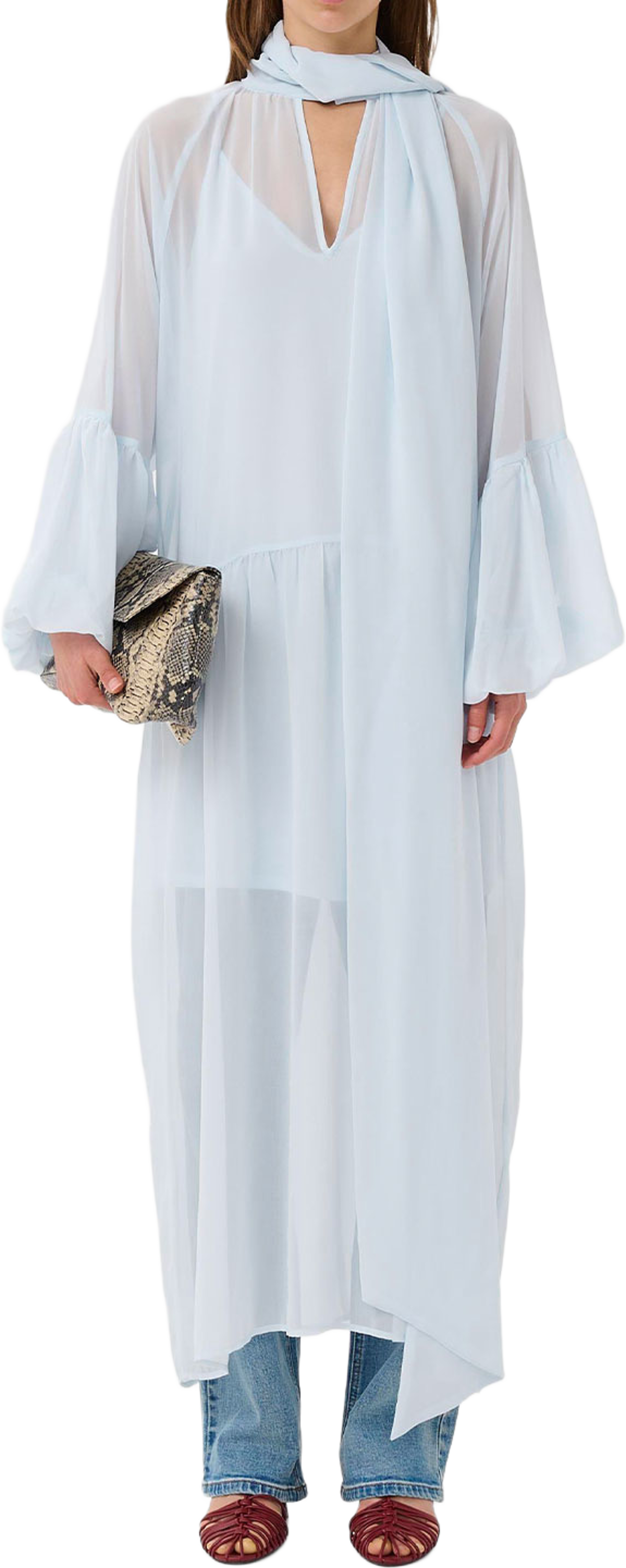 Zurina Dress, från Gestuz, i färgen Blue Finch. Klicka för att öppna bilden i stort format