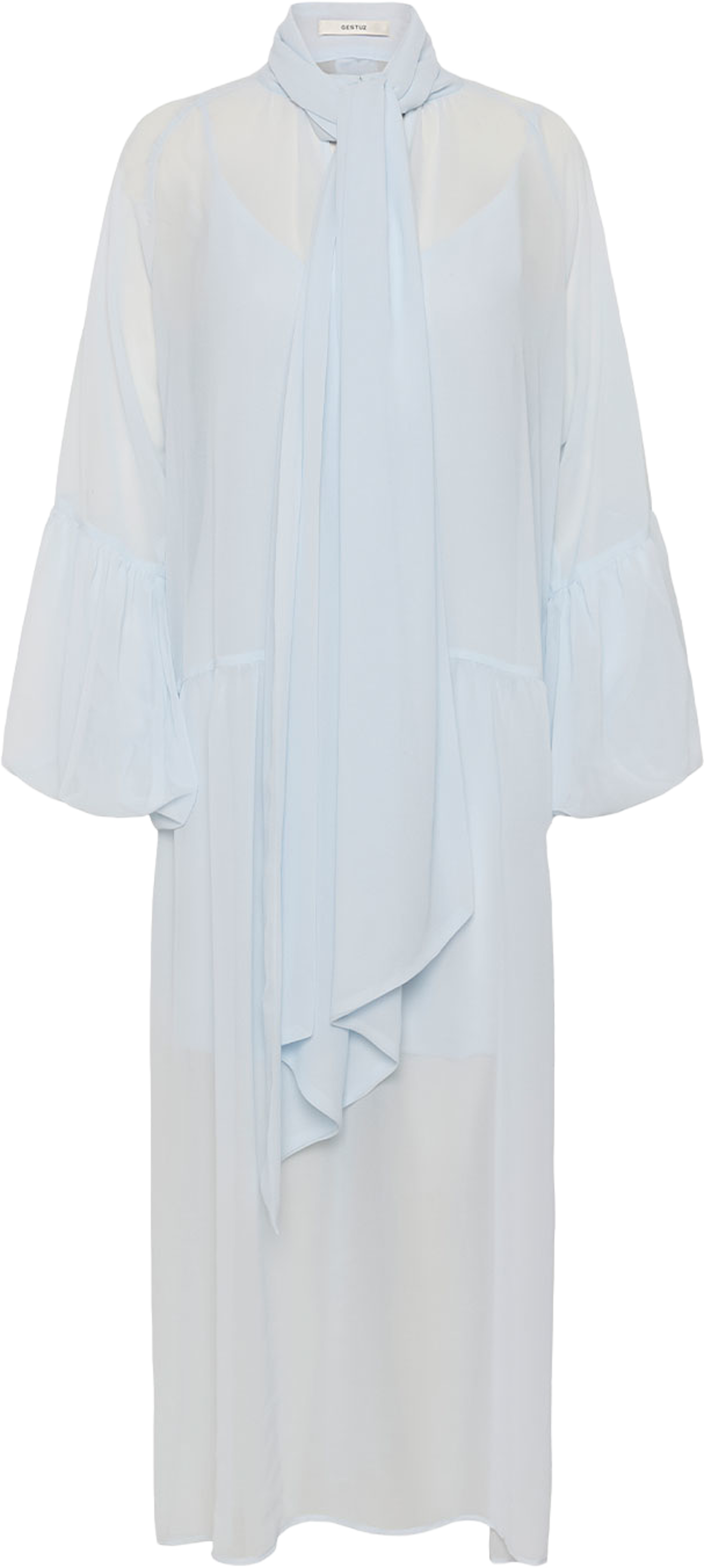 Zurina Dress, från Gestuz, i färgen Blue Finch. Klicka för att öppna bilden i stort format