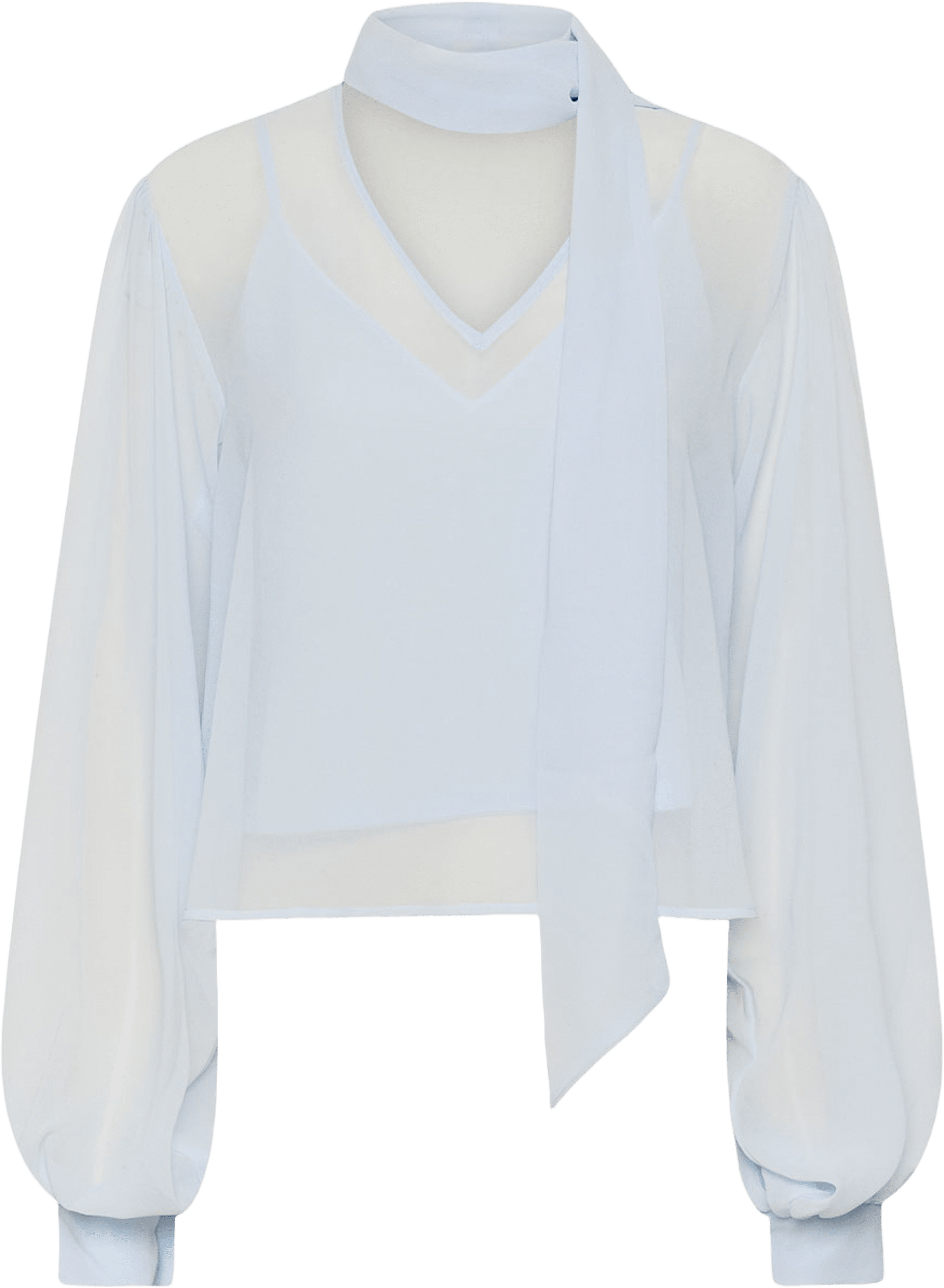 Zurina  Blouse, från Gestuz, i färgen Blue Finch. Klicka för att öppna bilden i stort format