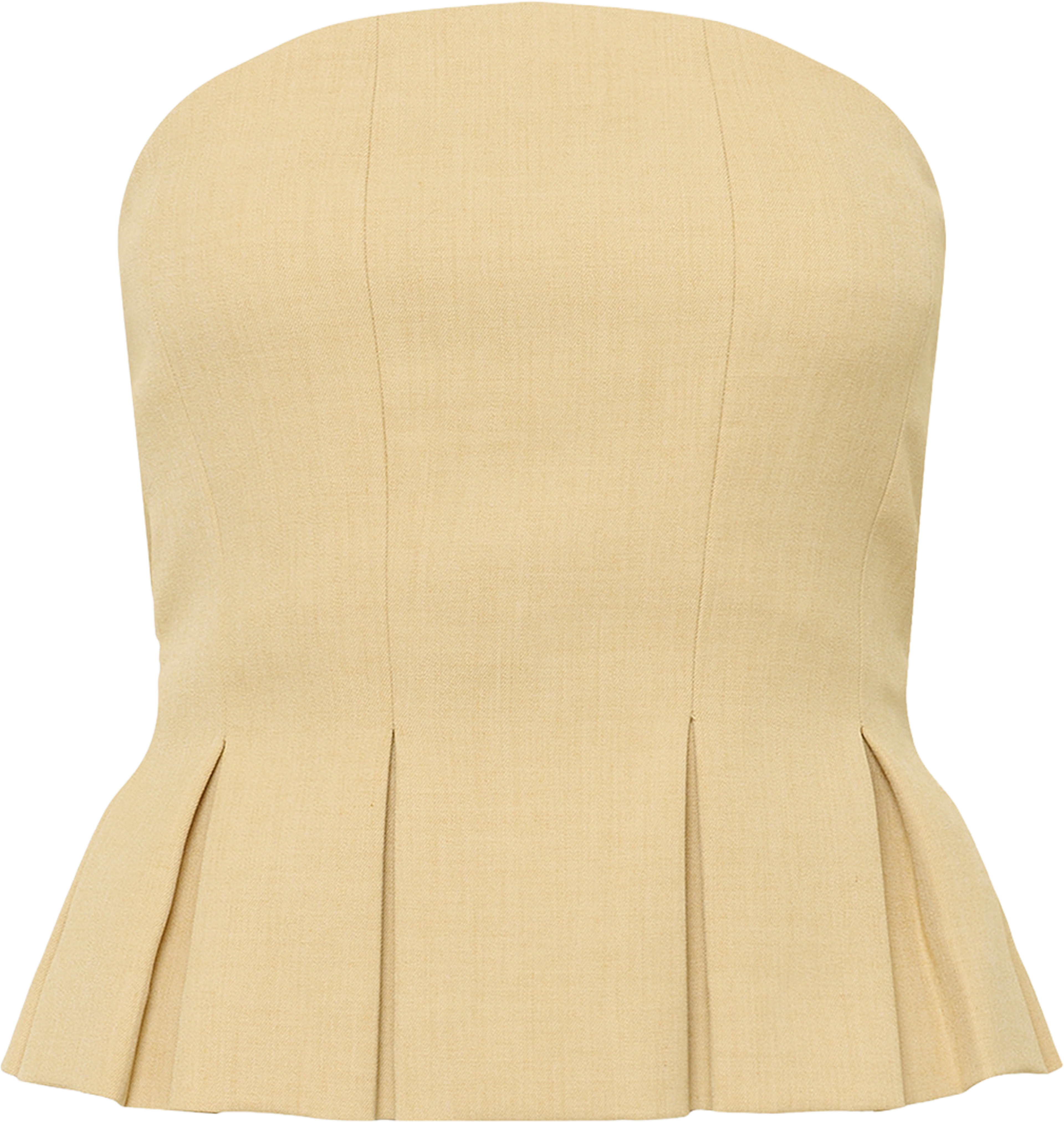 Stacy Corsage, från Gestuz, i färgen Pale Hay Melange. Klicka för att öppna bilden i stort format