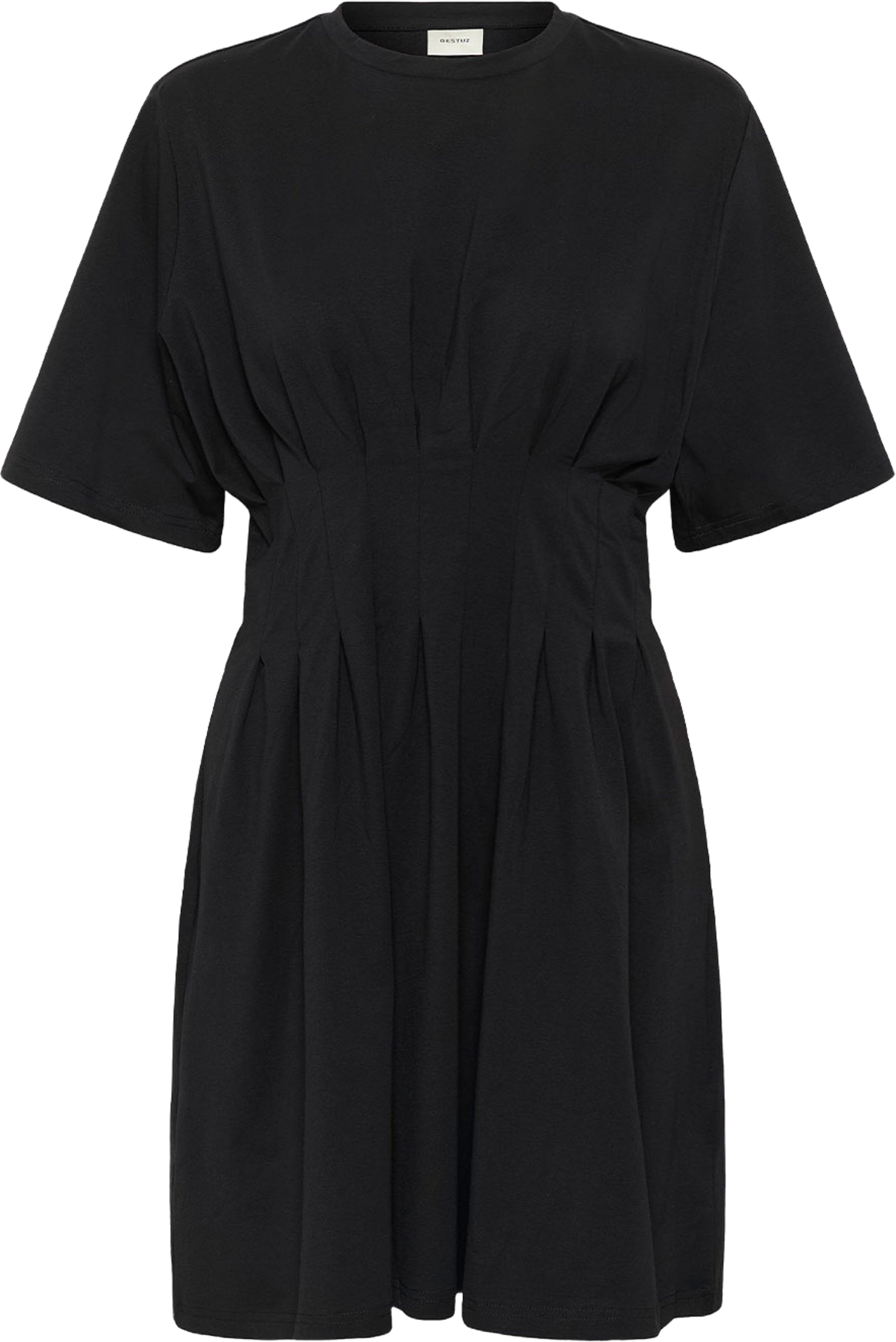 Inez Short Dress, från Gestuz, i färgen Black. Klicka för att öppna bilden i stort format