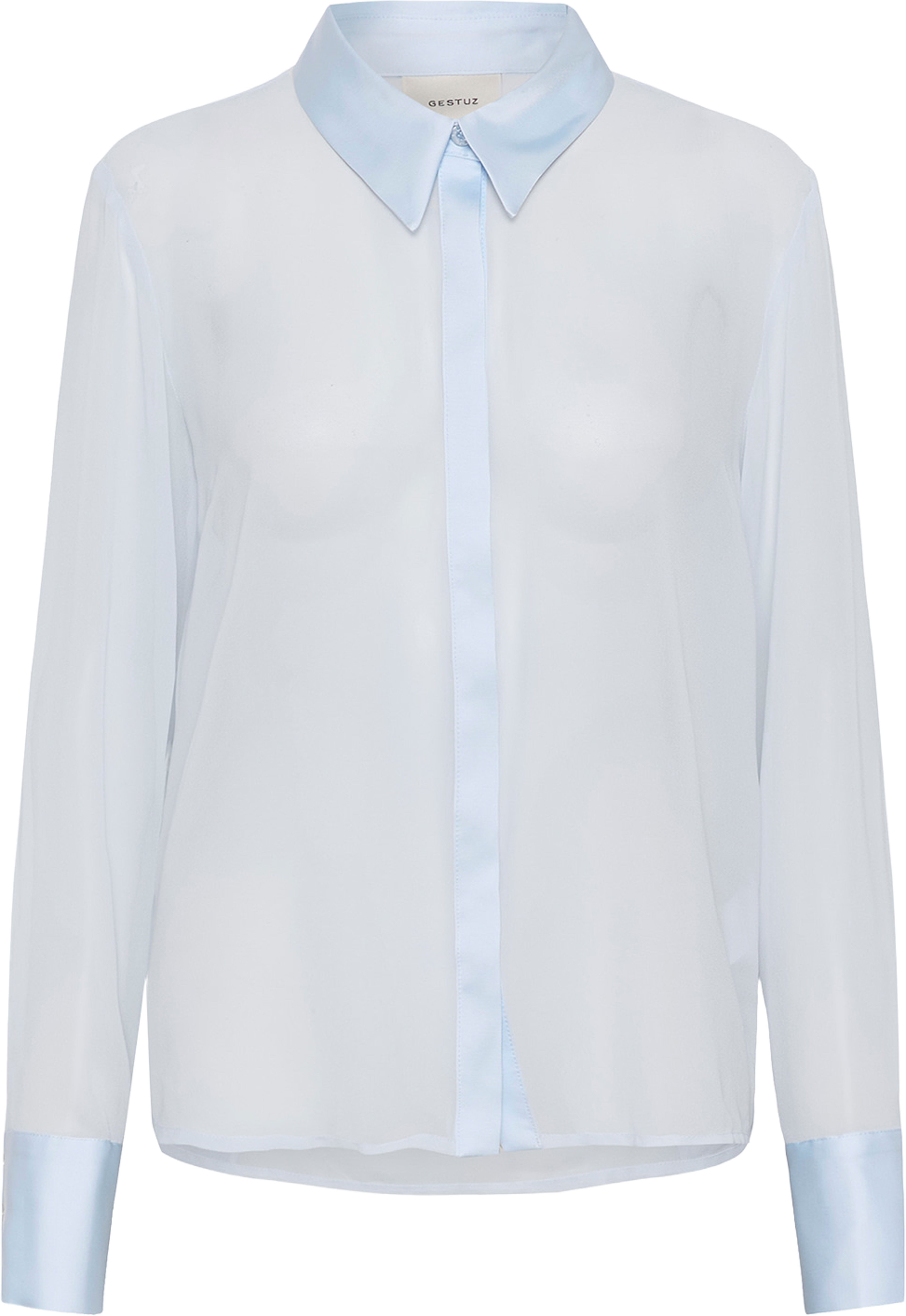 Chif Shirt, från Gestuz, i färgen Blue Finch. Klicka för att öppna bilden i stort format