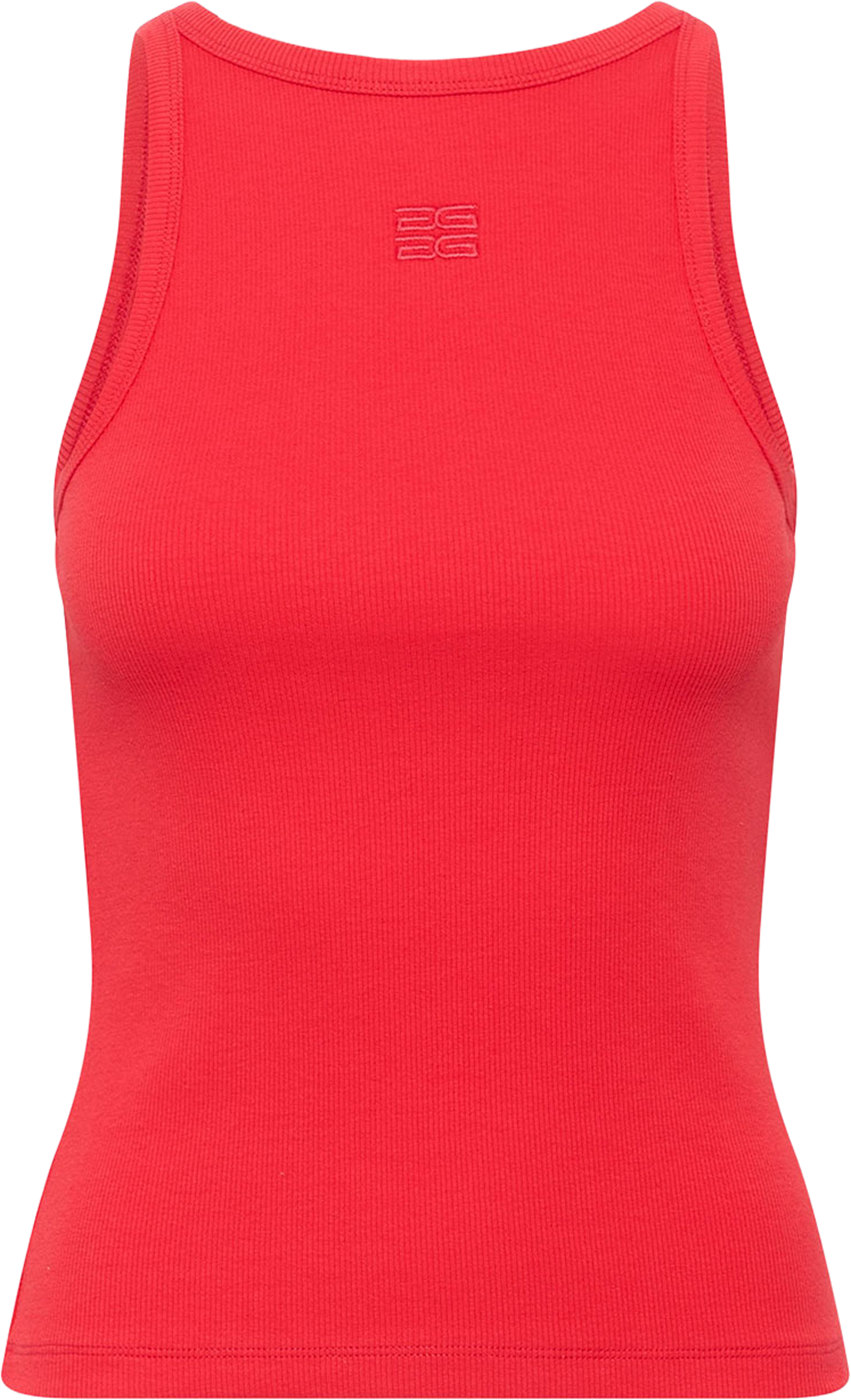 GZdrew Logo Tank 2.0  Top, från Gestuz, i färgen Tomato. Klicka för att öppna bilden i stort format