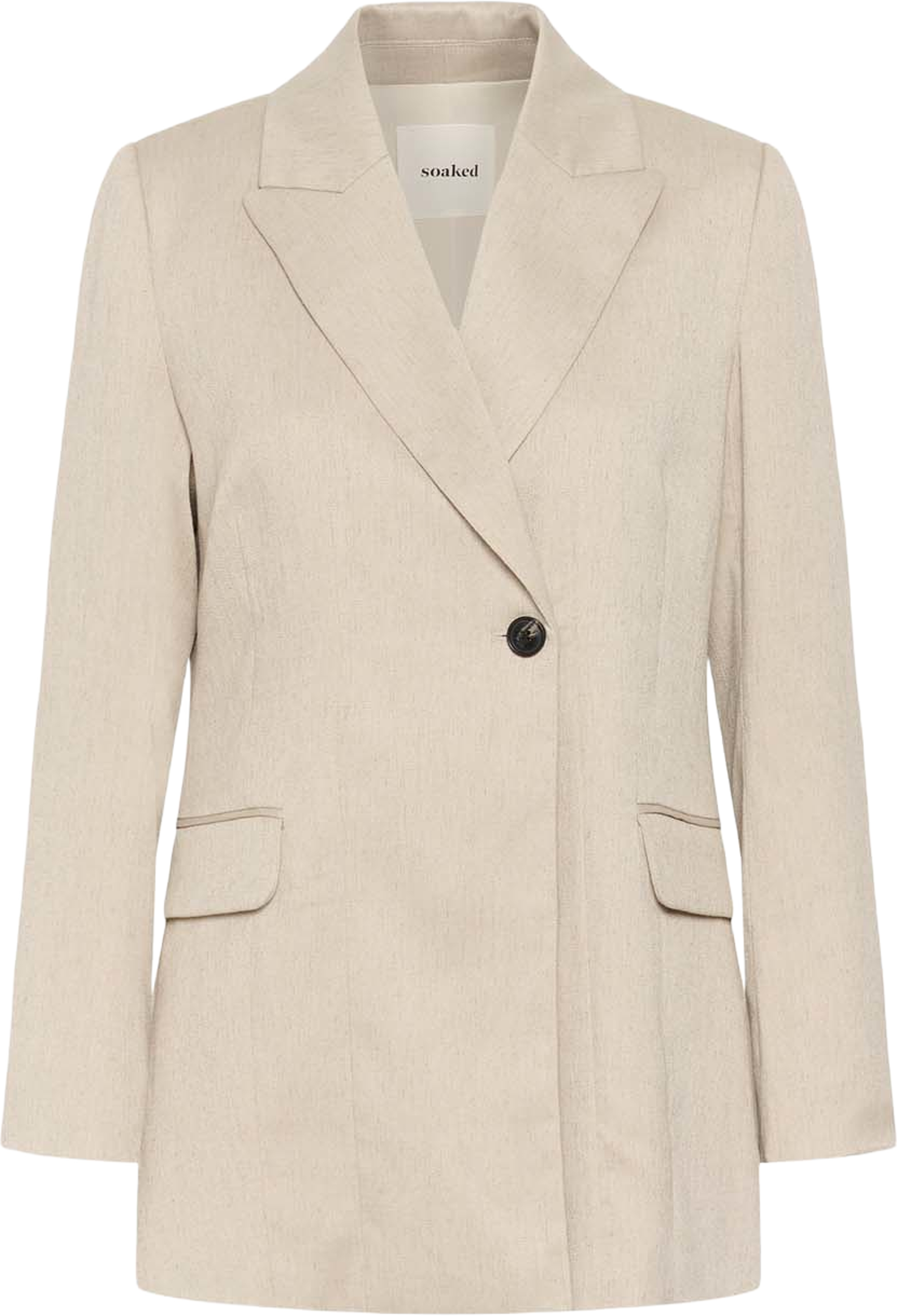 SLSofia Fitted Blazer, från Soaked In Luxury, i färgen White Pepper. Klicka för att öppna bilden i stort format