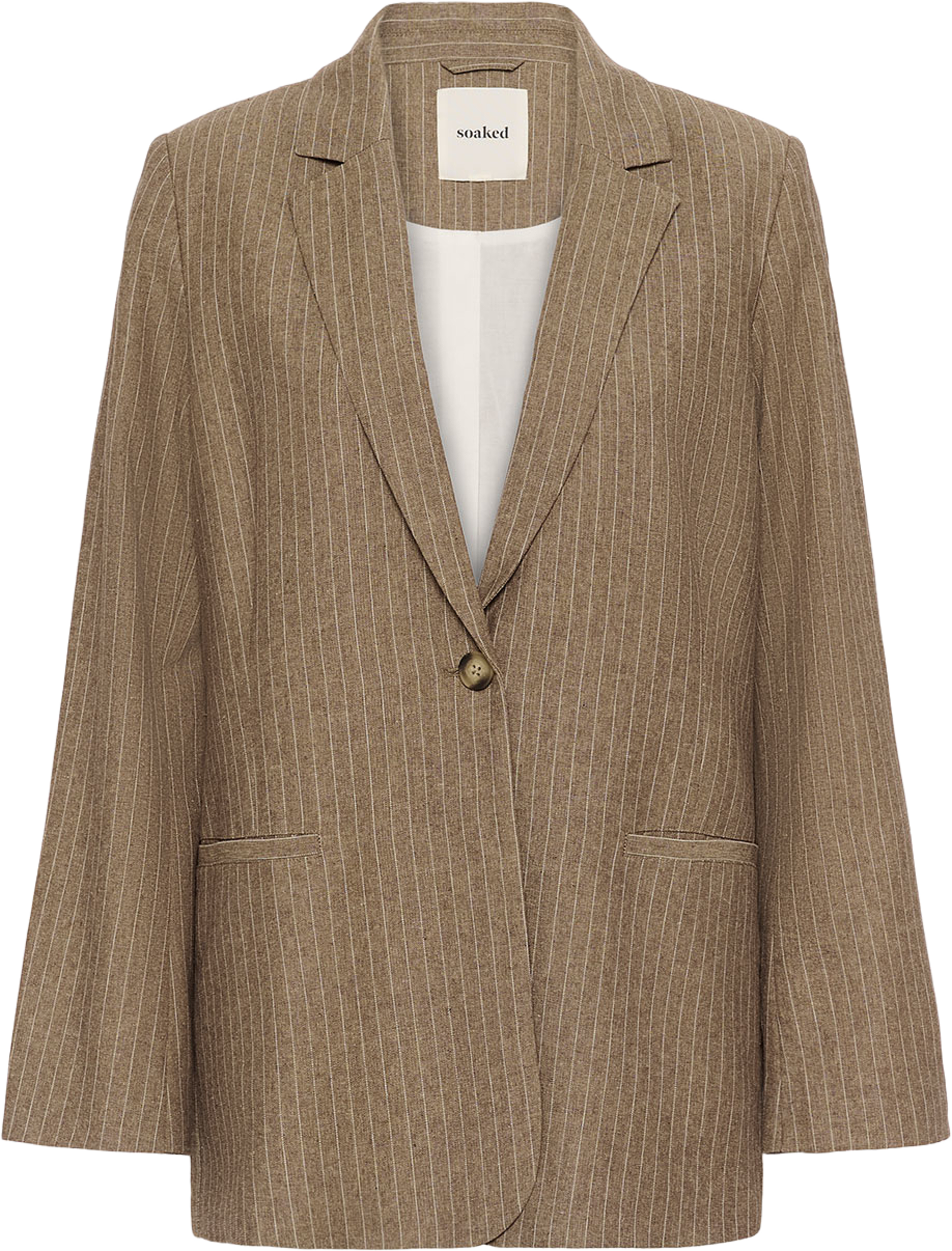 Ginevra Blazer, från Soaked In Luxury, i färgen Cappucino Pin Stripe. Klicka för att öppna bilden i stort format