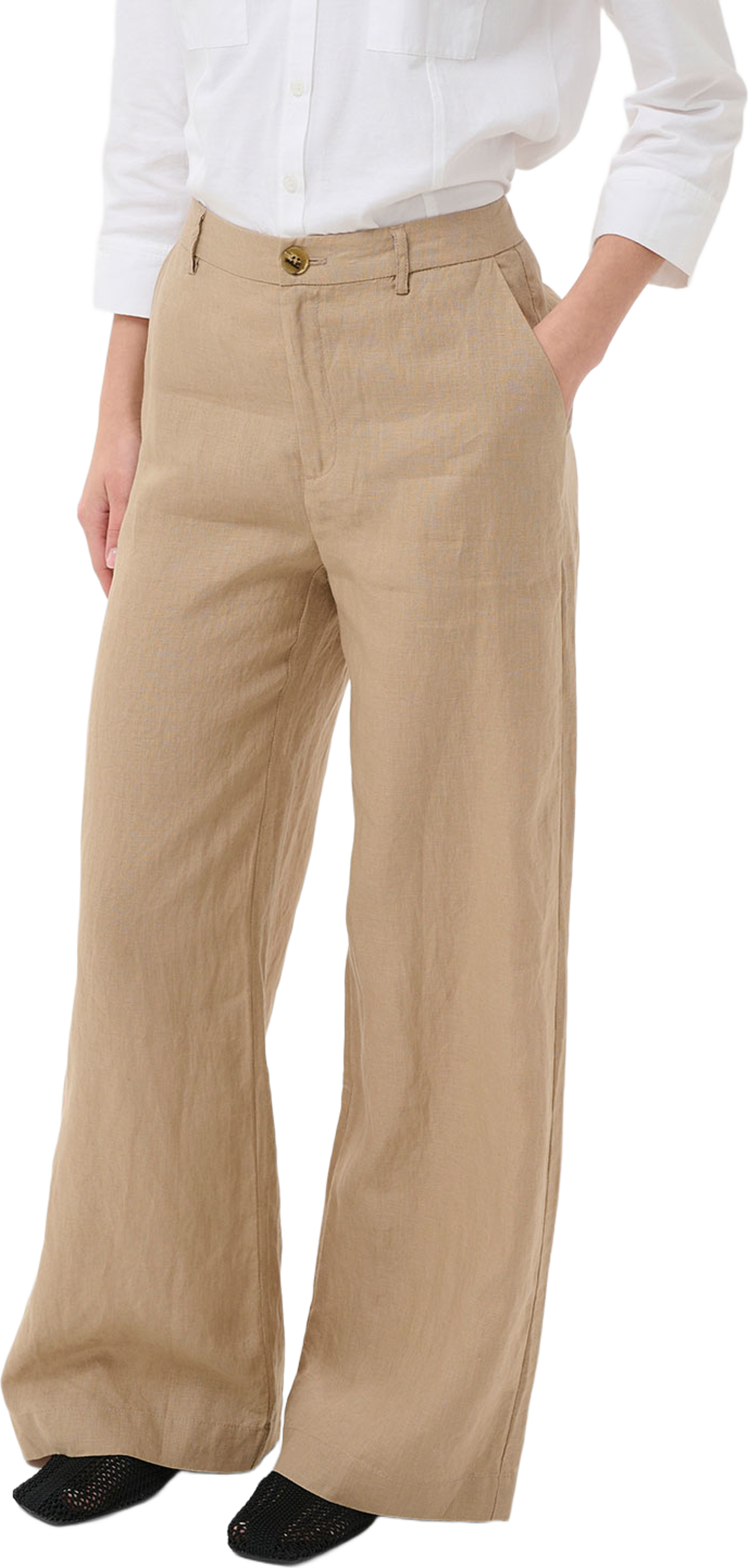 NinnesPW PA Trousers, från Part Two, i färgen Silver Mink. Klicka för att öppna bilden i stort format