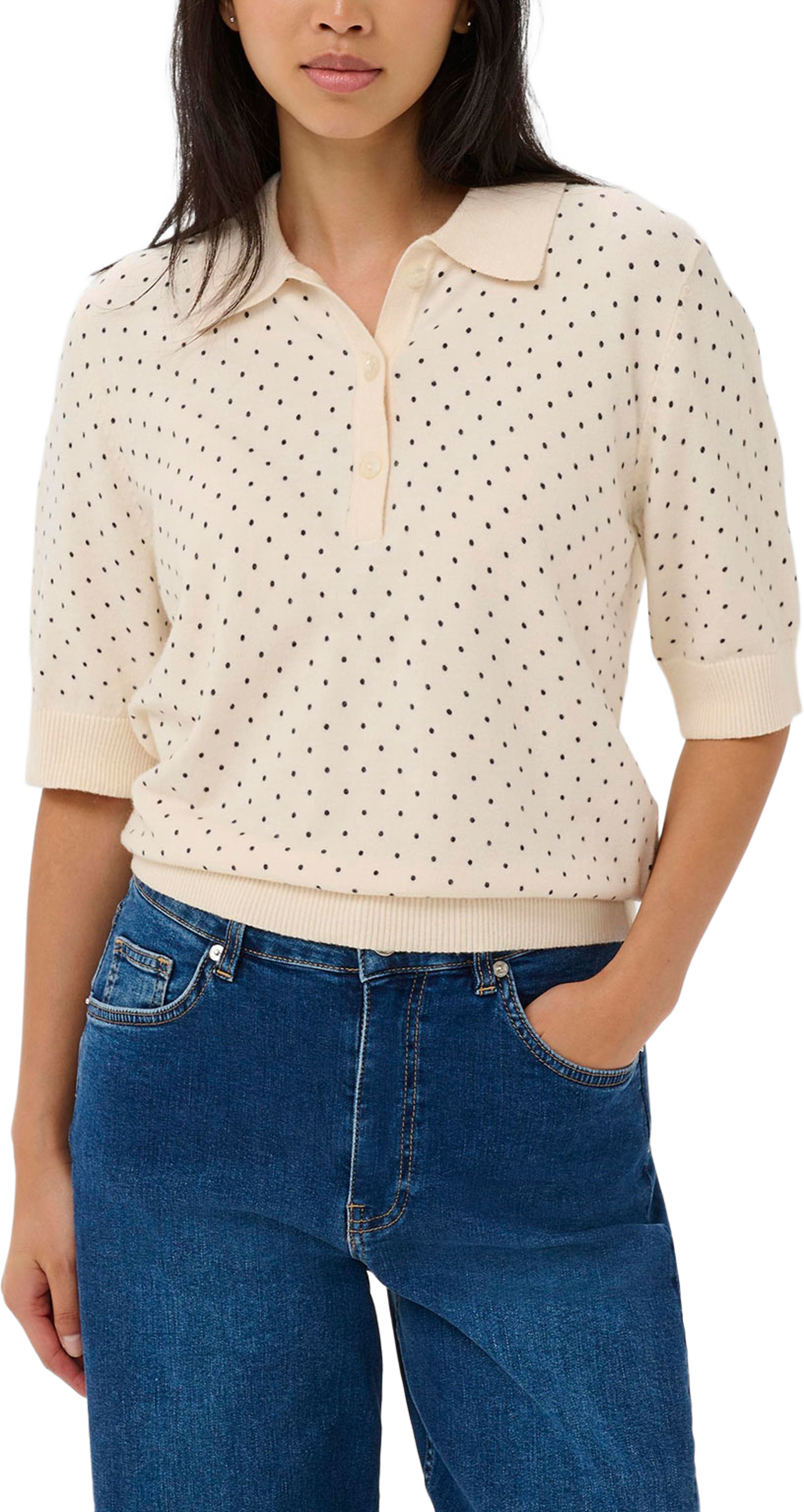 AnettiPW PU, från Part Two, i färgen Dark Navy Dot Print. Klicka för att öppna bilden i stort format