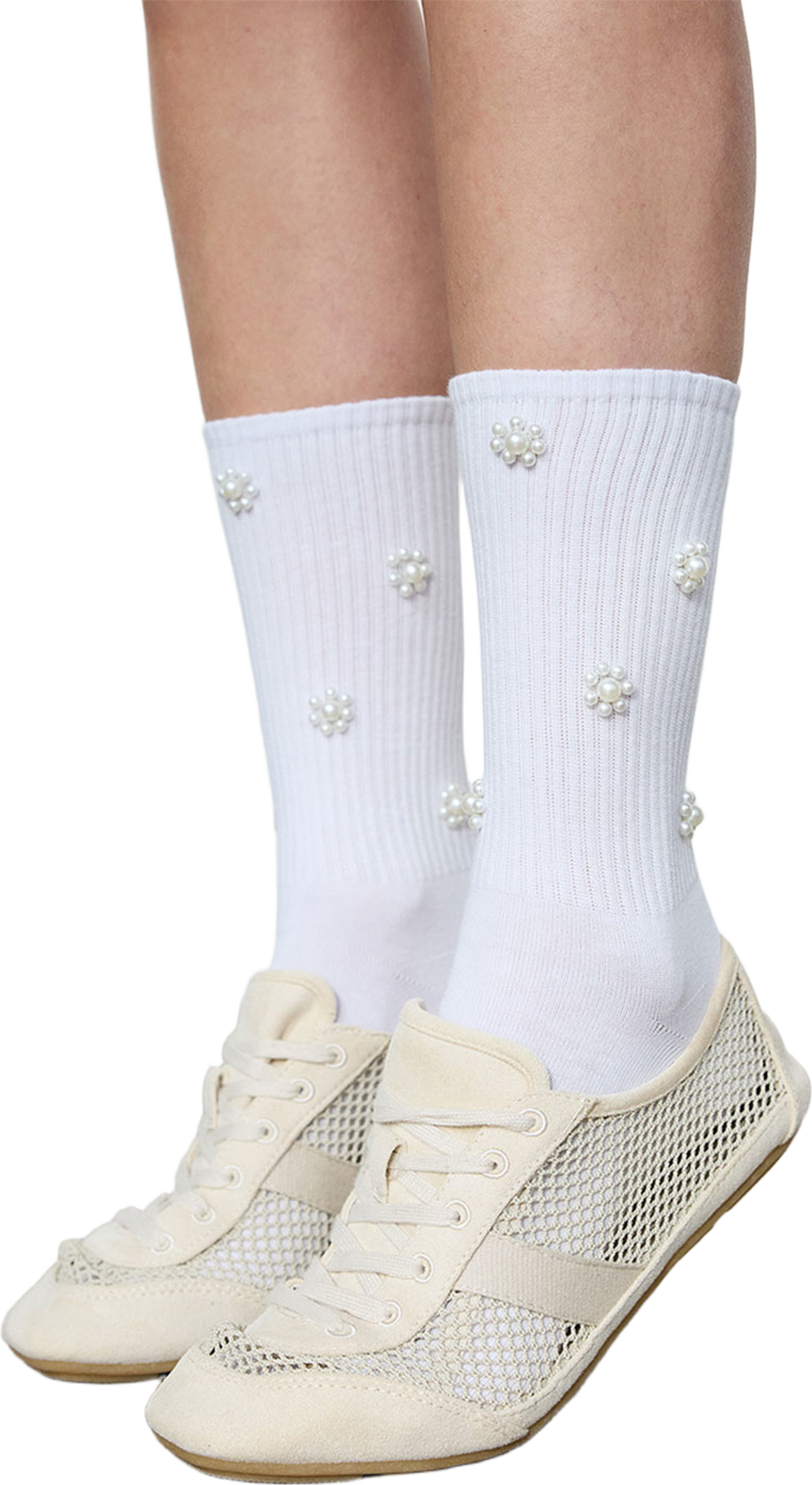 Vogue Chloe Crew Sock, från Vogue, i färgen White. Klicka för att öppna bilden i stort format