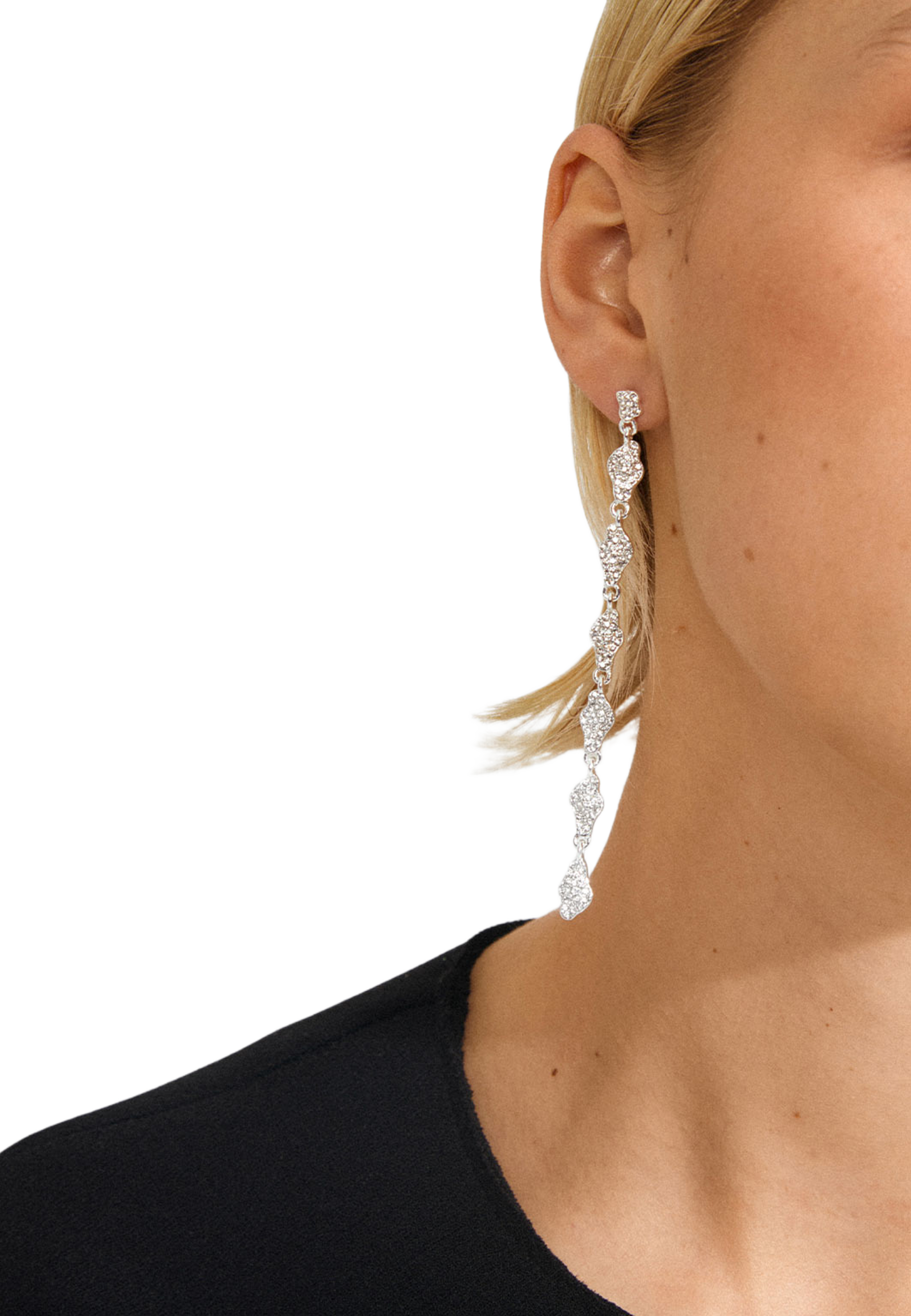BASIL earrings silver-plated, från Pilgrim, i färgen Silver Plated. Klicka för att öppna bilden i stort format