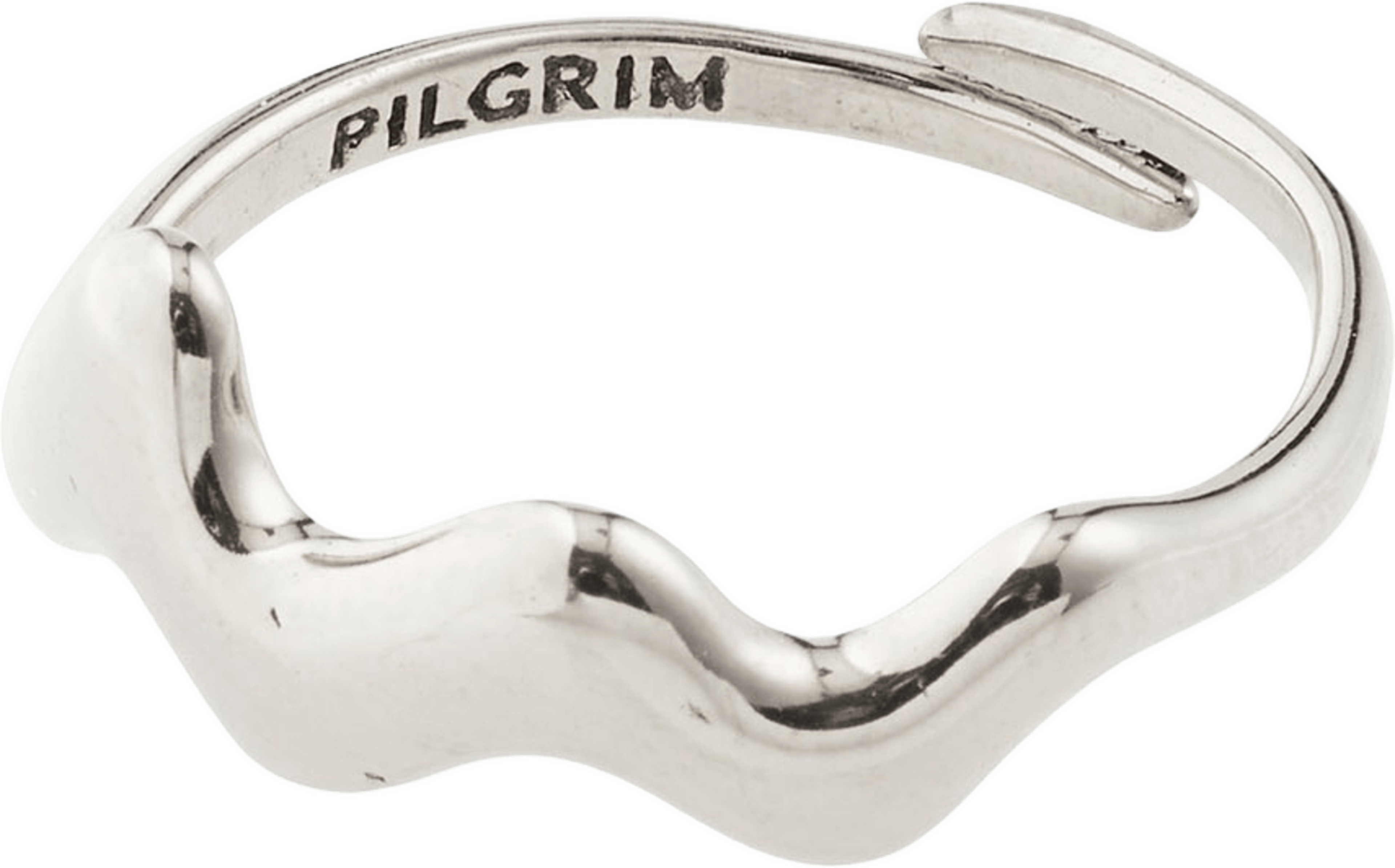 LARKIN ring silver-plated, från Pilgrim, i färgen Silver Plated. Klicka för att öppna bilden i stort format