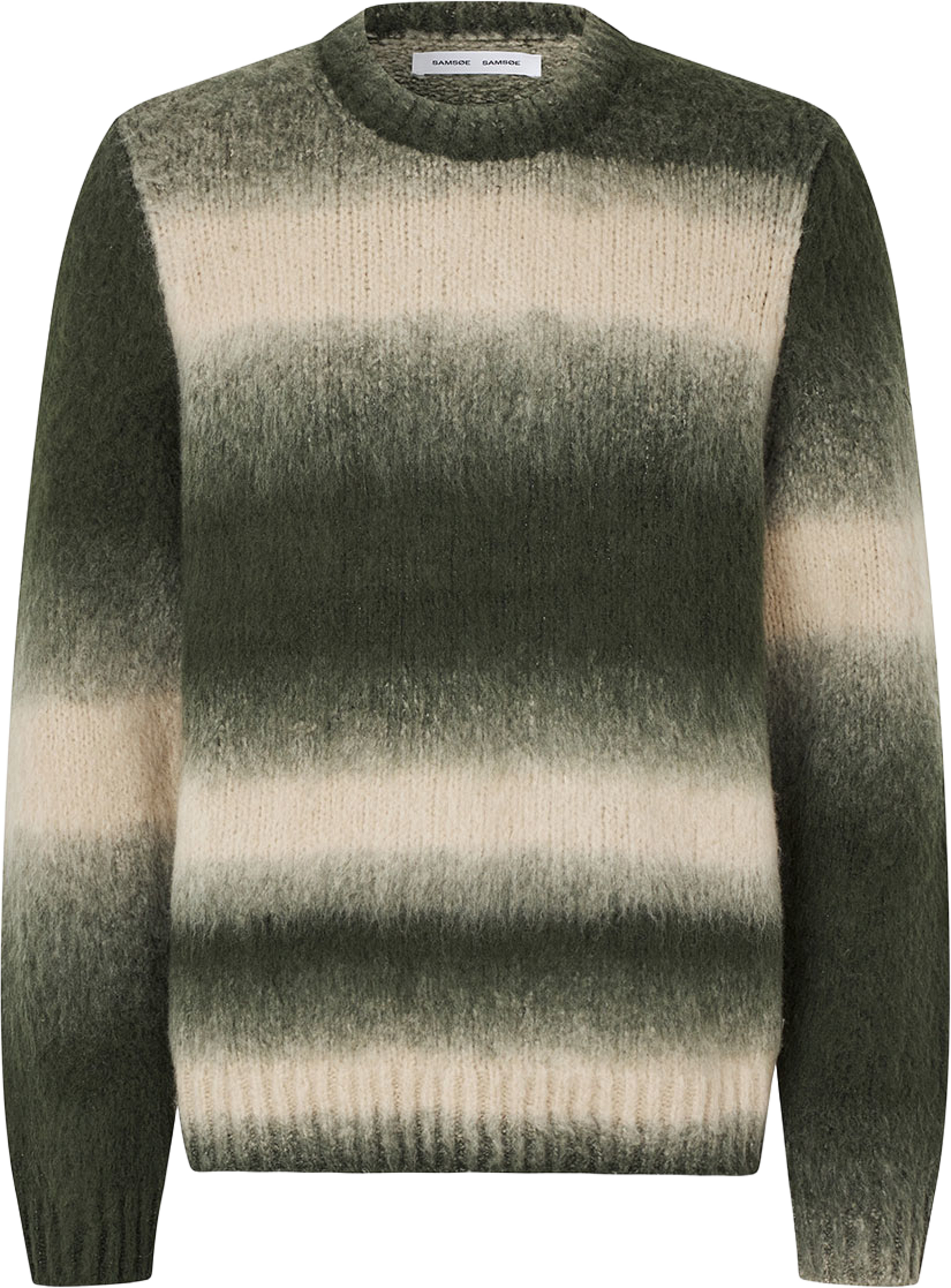 Safabio sweater 15869, från SAMSOE SAMSOE, i färgen Ombre Gray St. Klicka för att öppna bilden i stort format