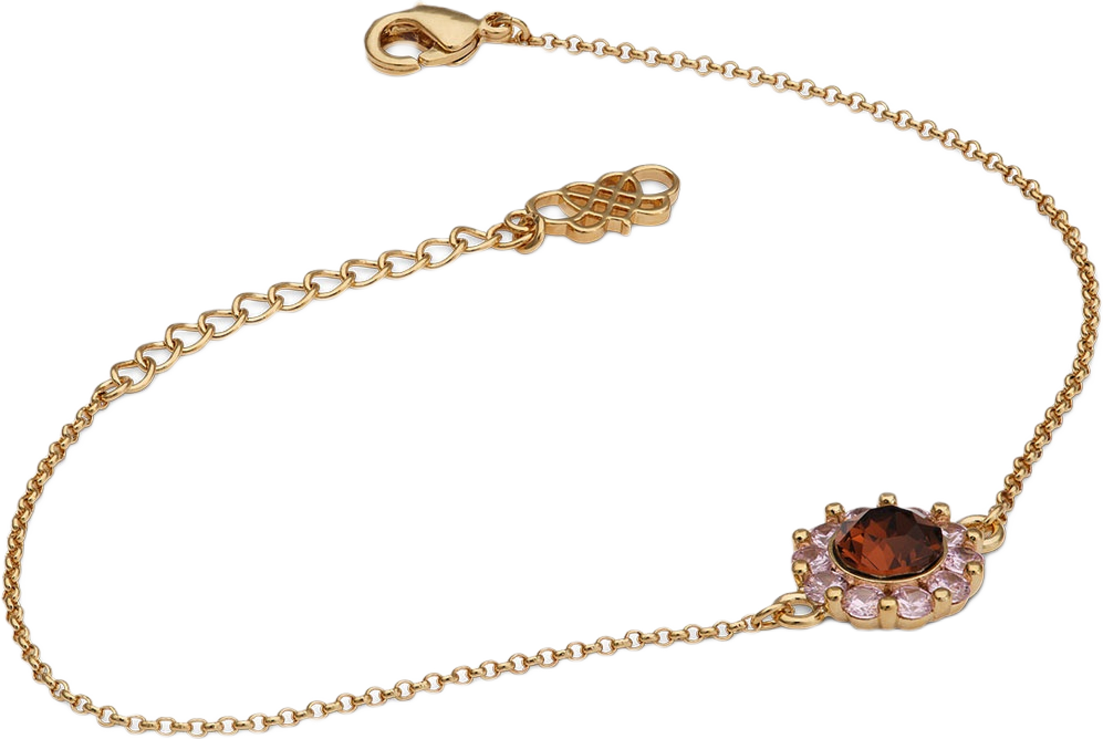 New Miss Sofia bracelet - Pink amber, från Lily and Rose, i färgen Pink Amber.