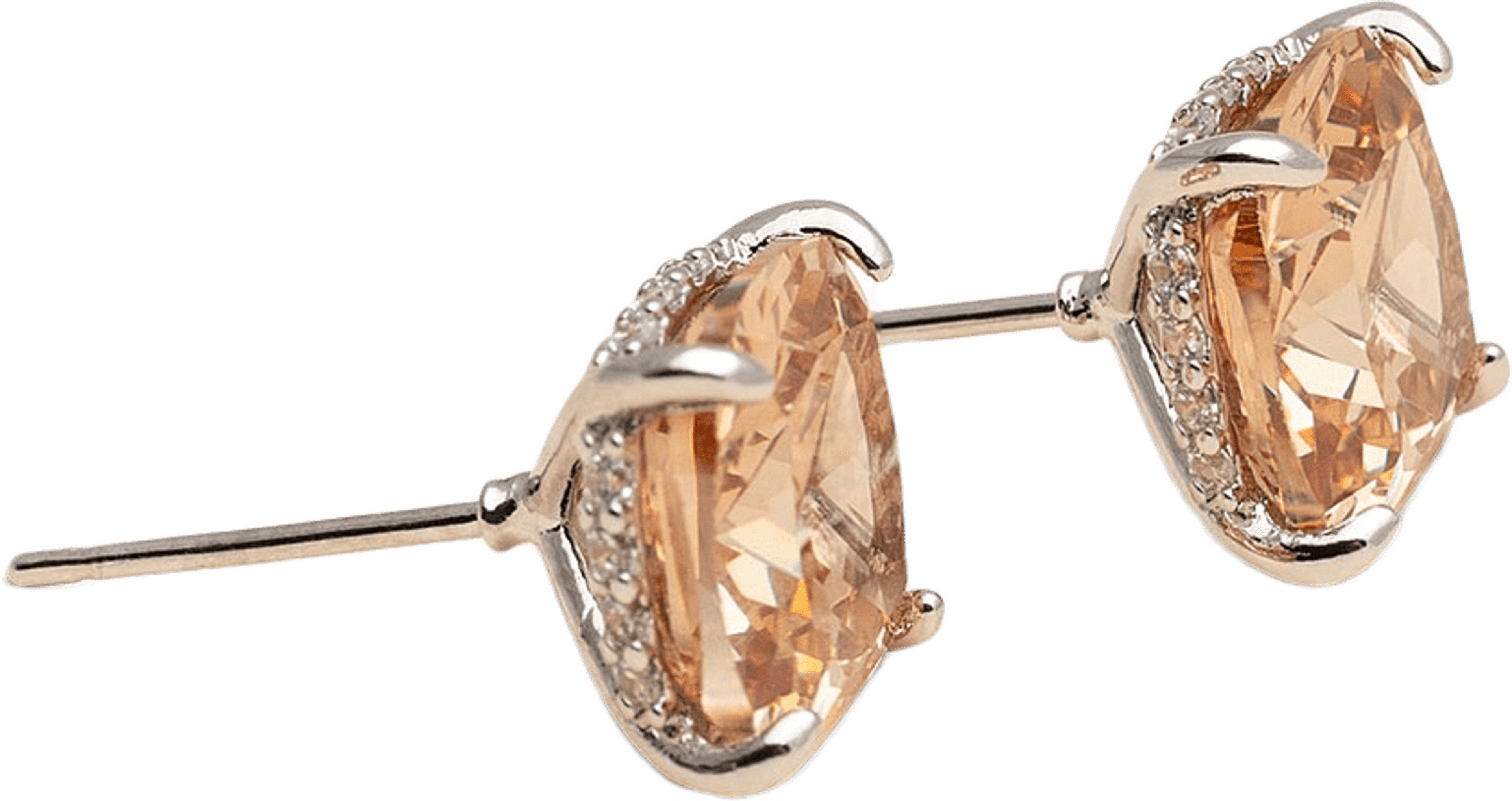 Desiree studs - Champagne (silver), från Lily and Rose, i färgen Champagne.