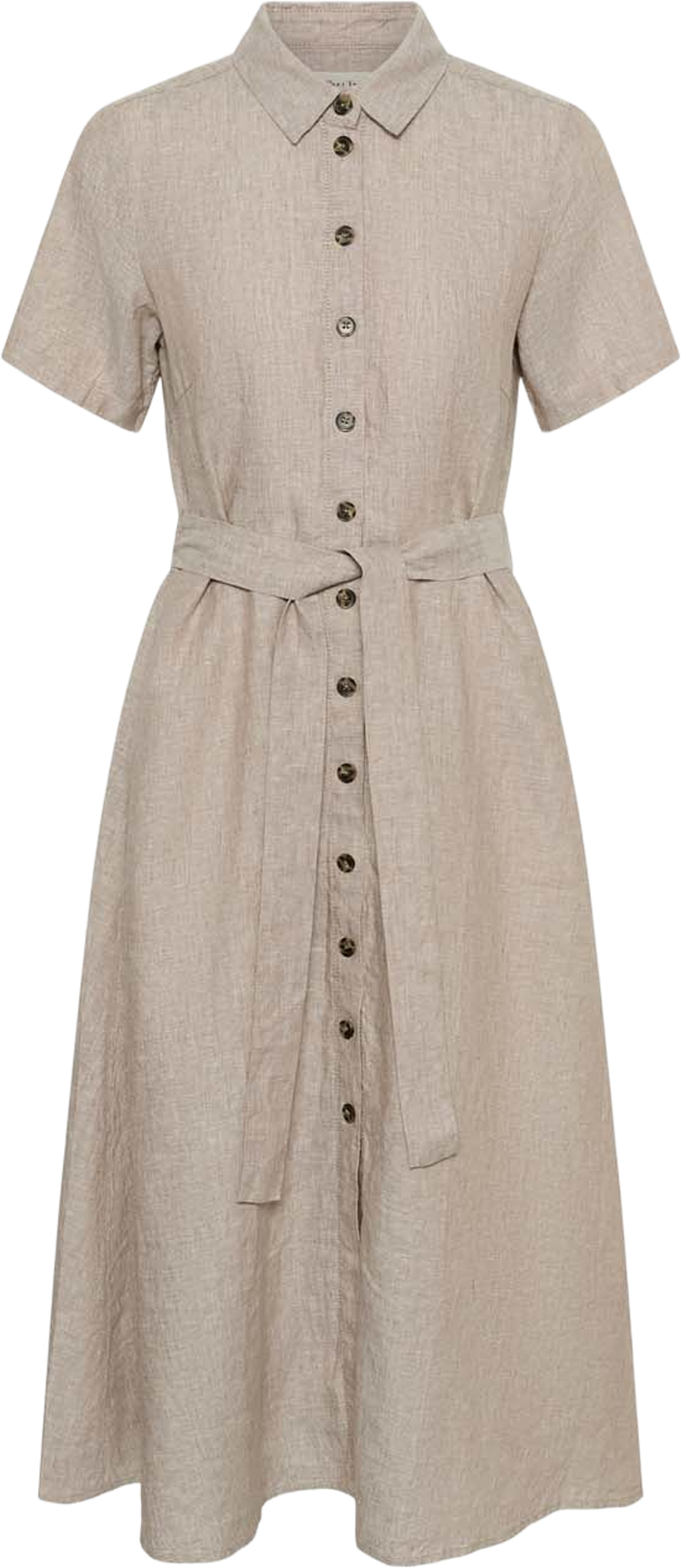 EflinPW Dress, från Part Two, i färgen Desert Taupe Chambray. Klicka för att öppna bilden i stort format