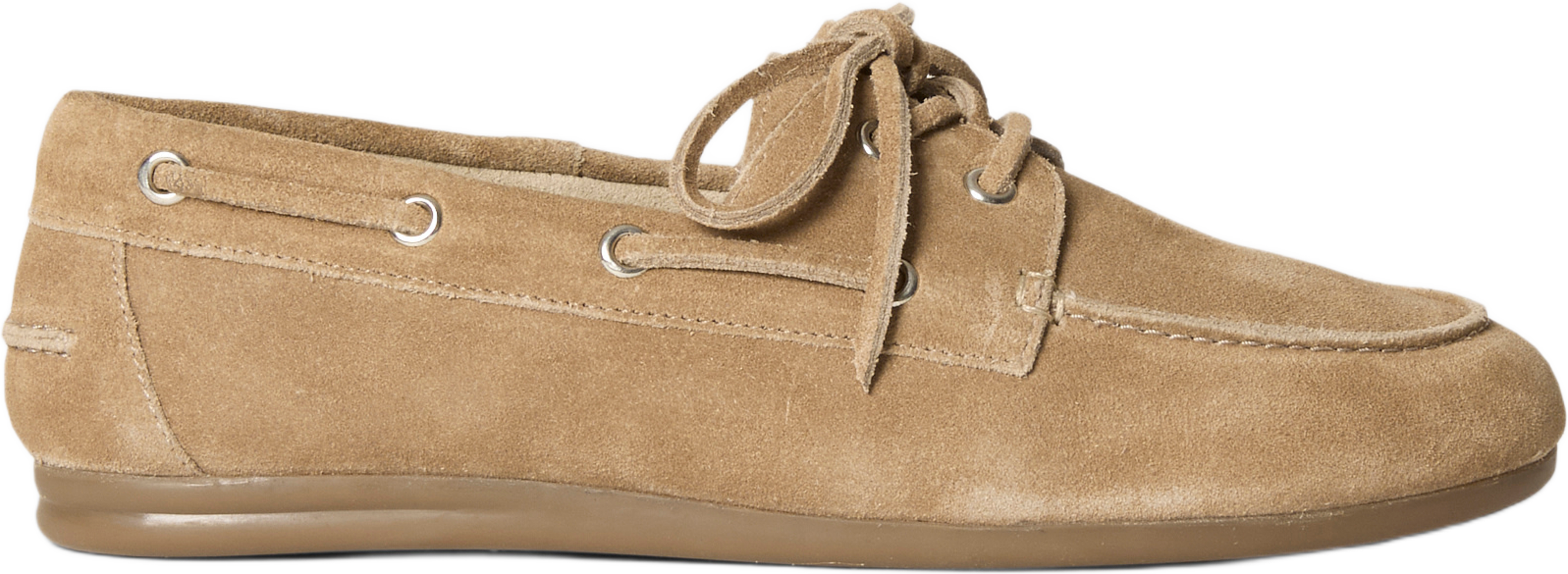 Seglarskor i skinn, från Wera, i färgen Lt.beige Suede. Klicka för att öppna bilden i stort format