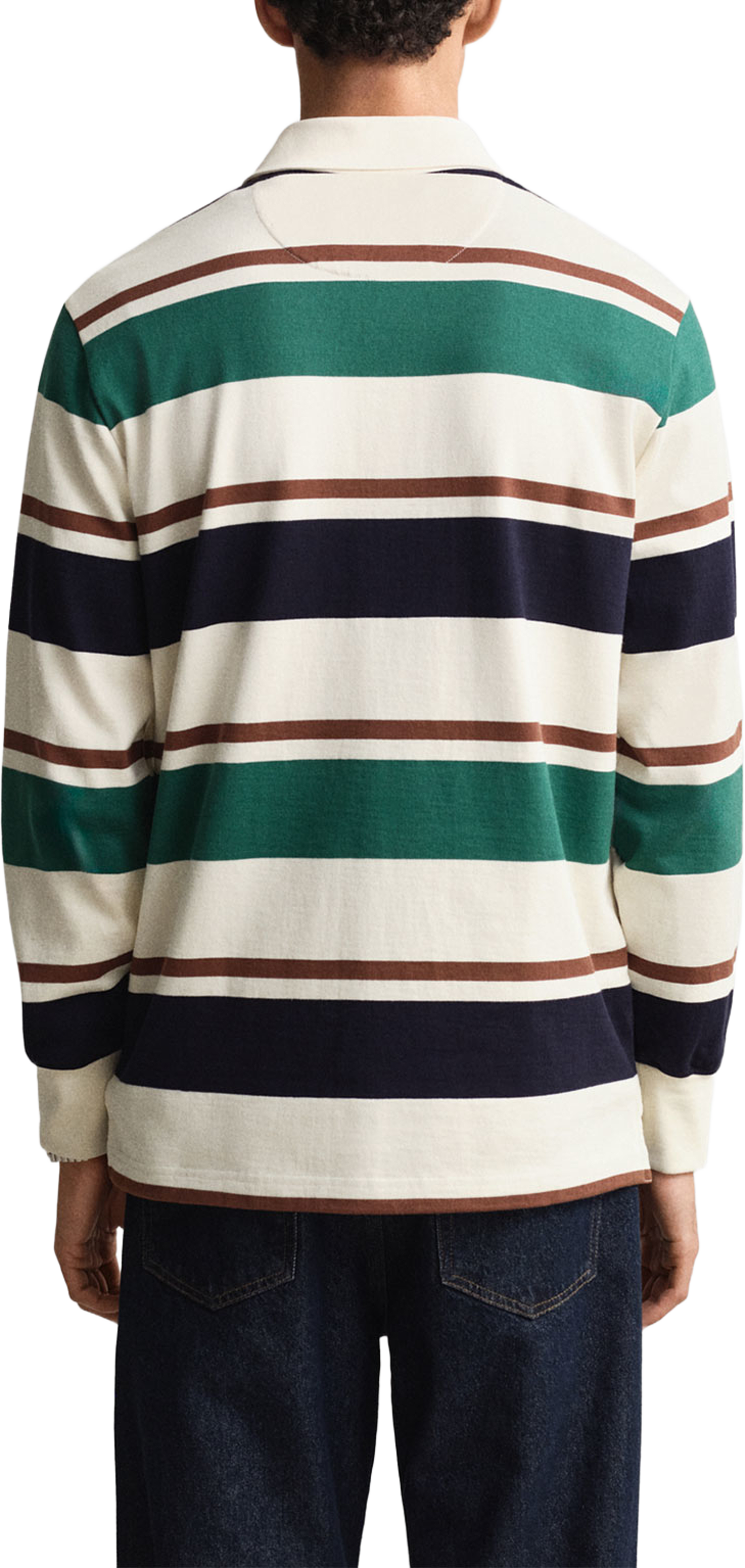 Randig Heavy Rugger, från GANT, i färgen Cream. Klicka för att öppna bilden i stort format