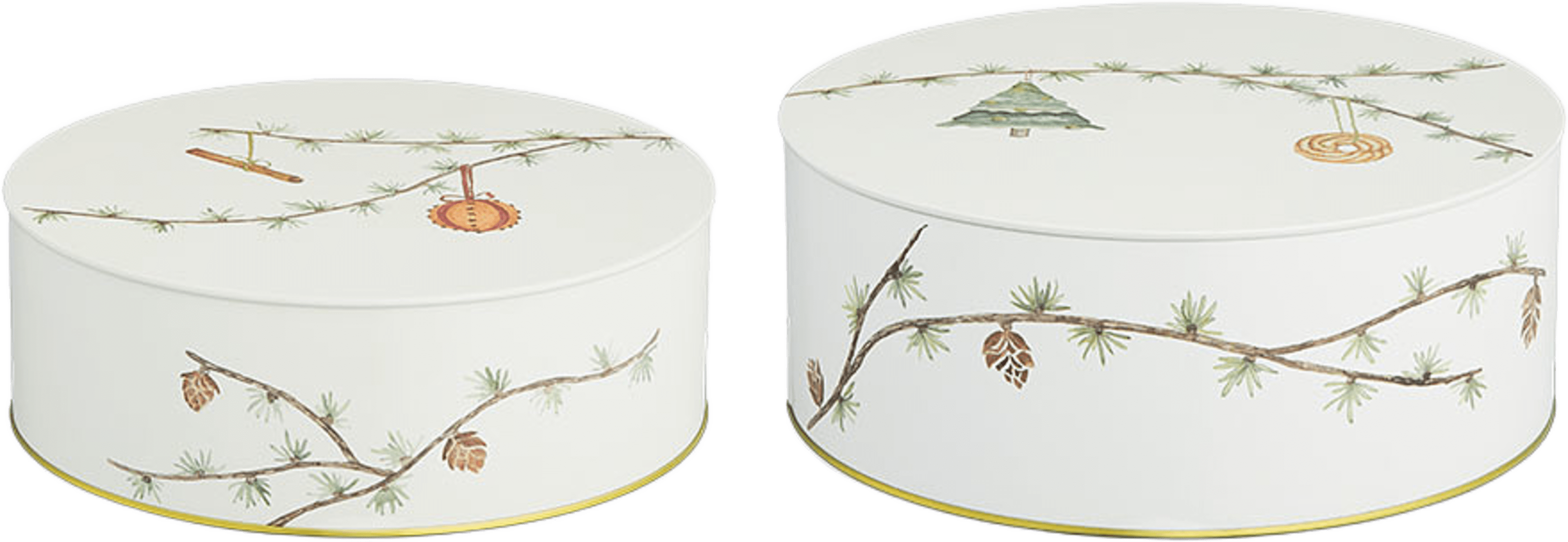 Kakburk 2-pack, från Kähler, i färgen White W. Deco. Klicka för att öppna bilden i stort format