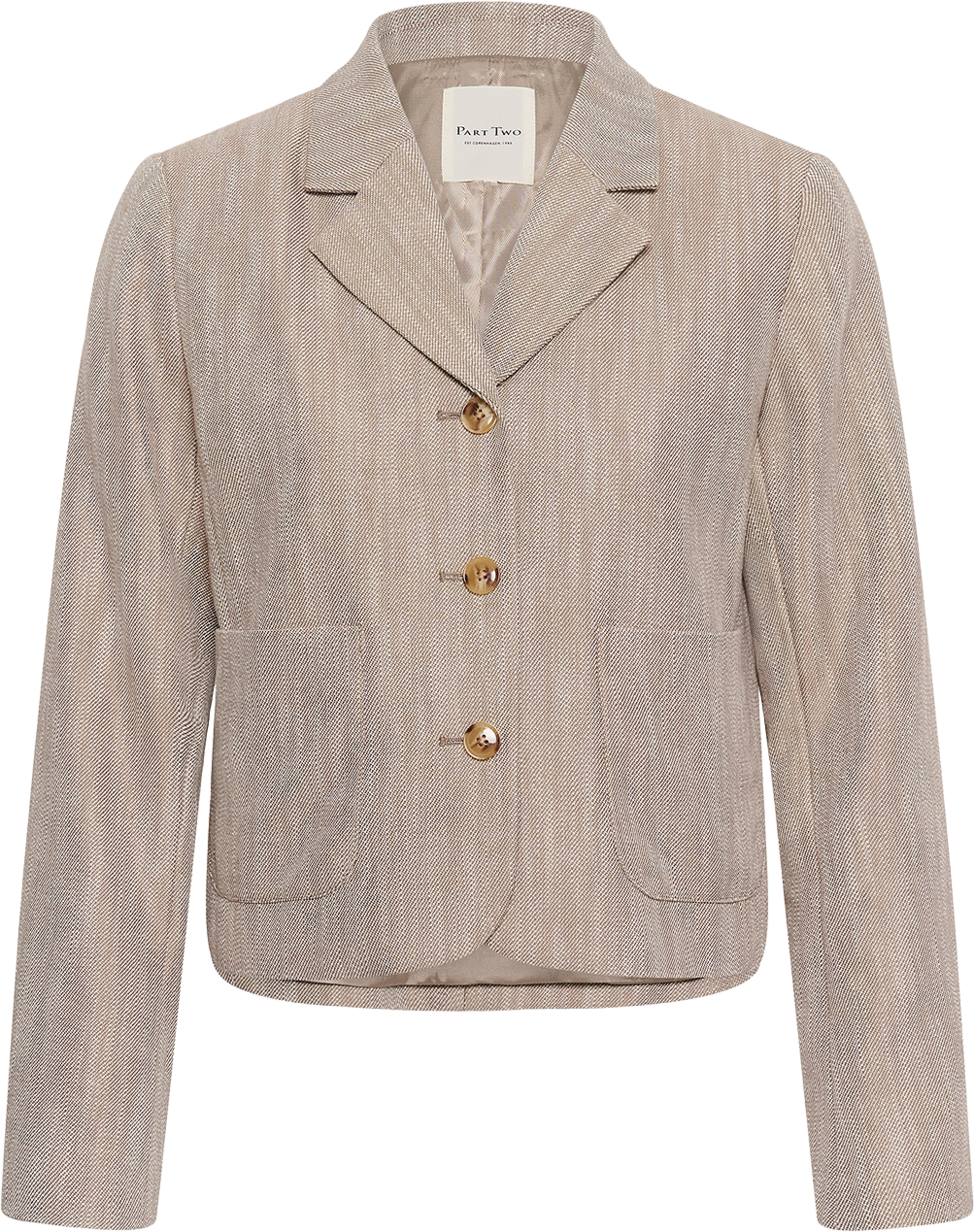 Neja BZ Jacket, från Part Two, i färgen Desert Taupe Chambray. Klicka för att öppna bilden i stort format