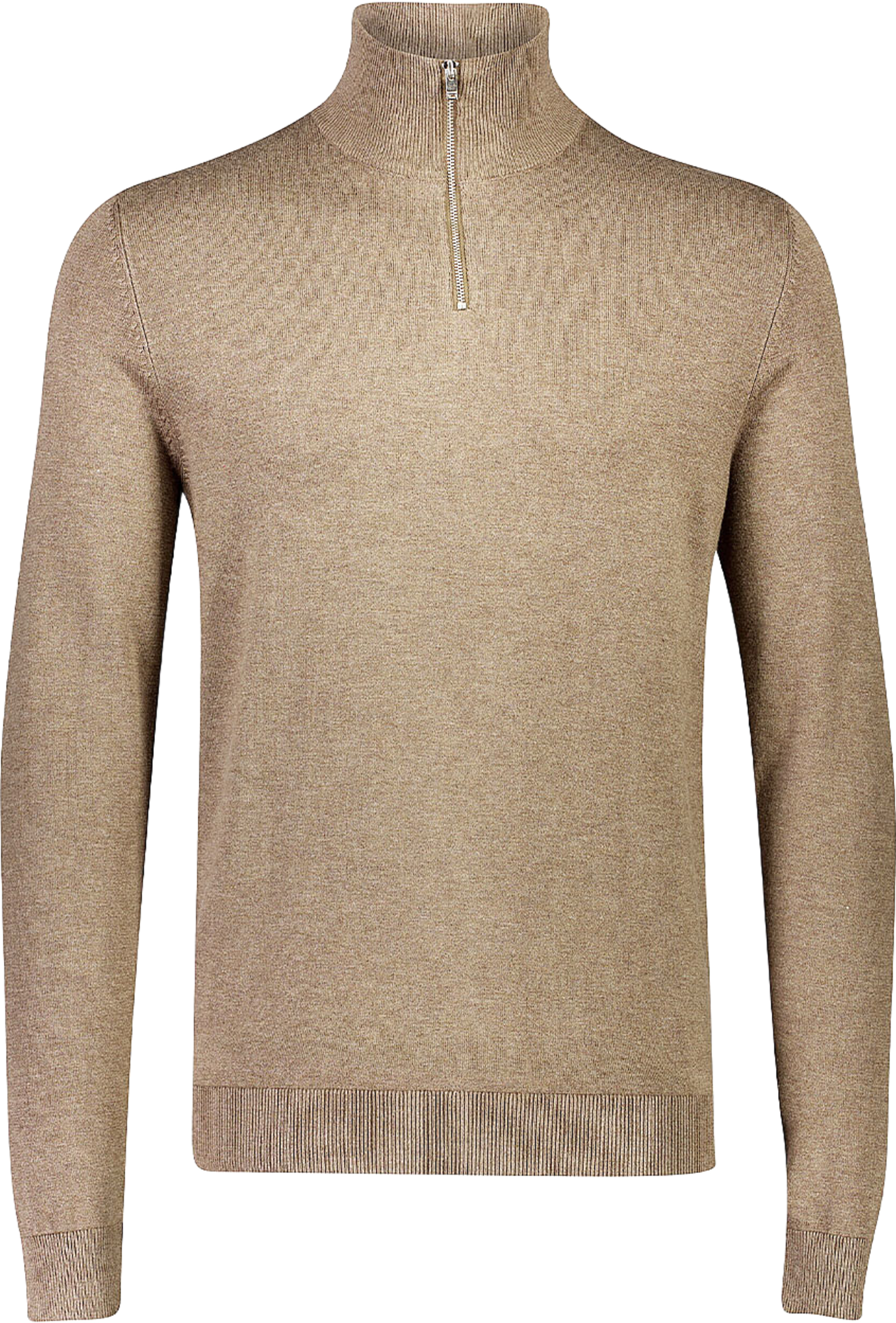 Lindbergh Ecovero half zip L/S knit Knit, från Lindbergh, i färgen Dk Beige. Klicka för att öppna bilden i stort format