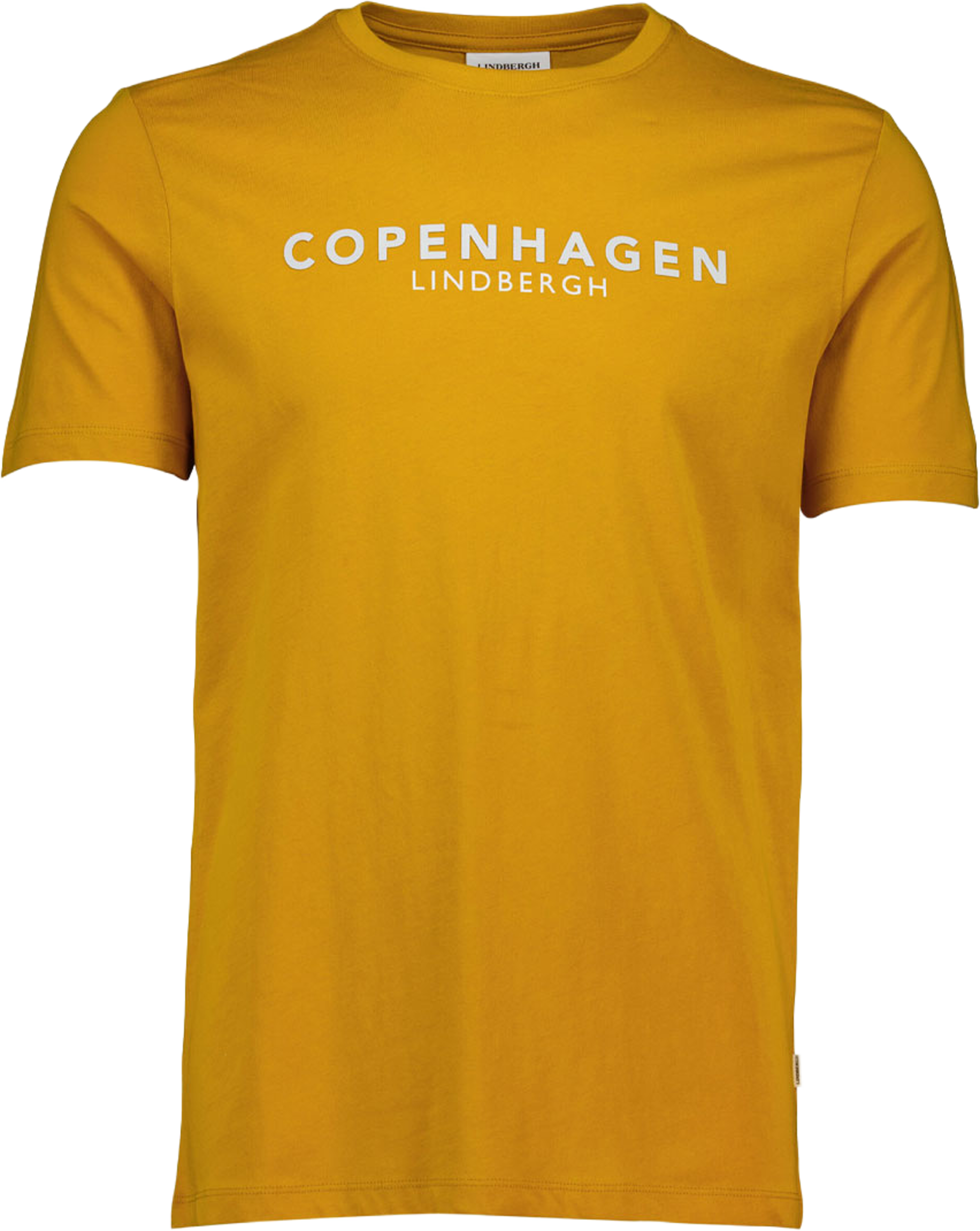 Lindbergh Copenhagen print tee S/S T-Shirt, från Lindbergh, i färgen Honey. Klicka för att öppna bilden i stort format