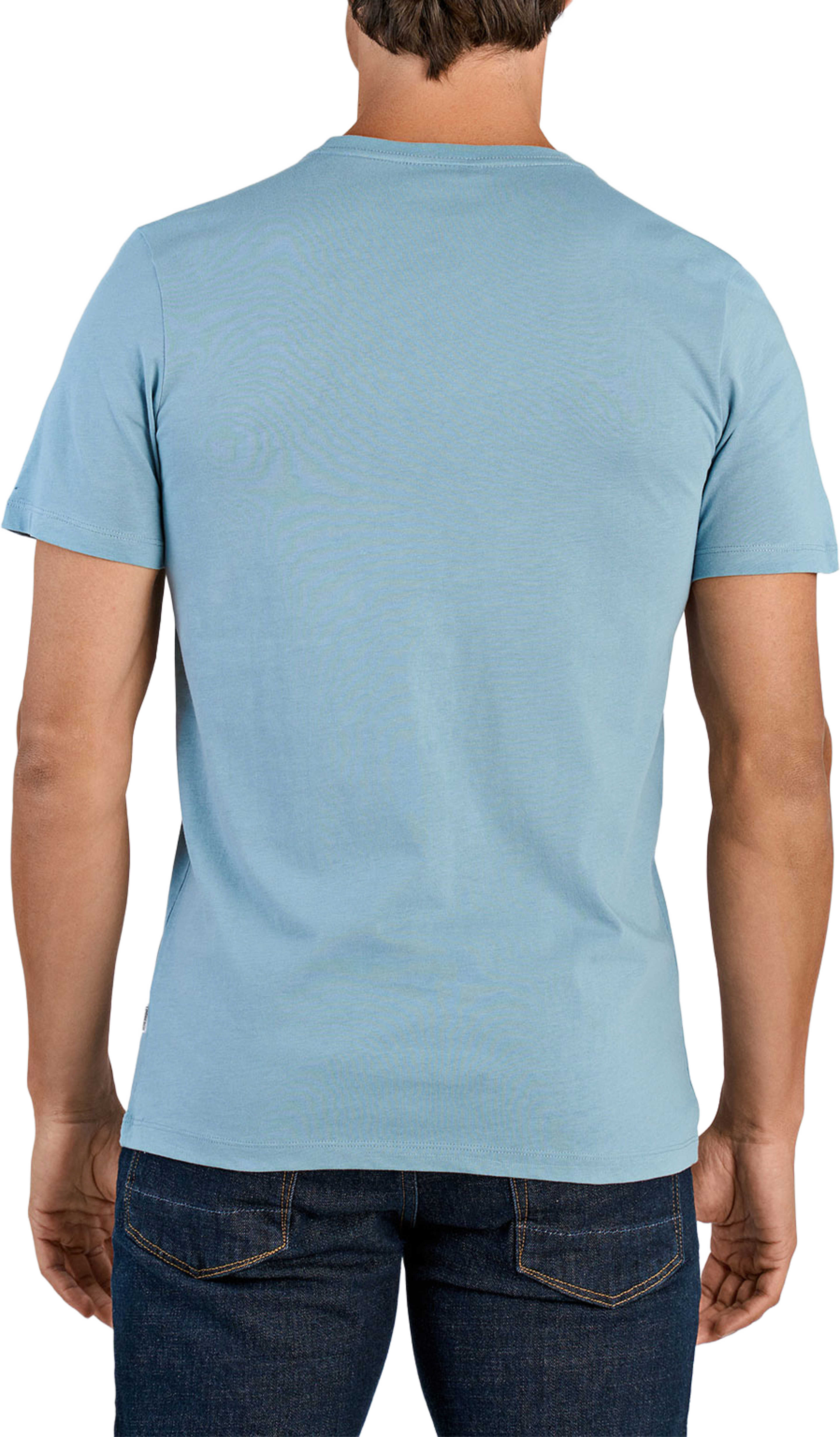 Lindbergh Copenhagen print tee S/S T-Shirt, från Lindbergh, i färgen Lt Iron Blue. Klicka för att öppna bilden i stort format