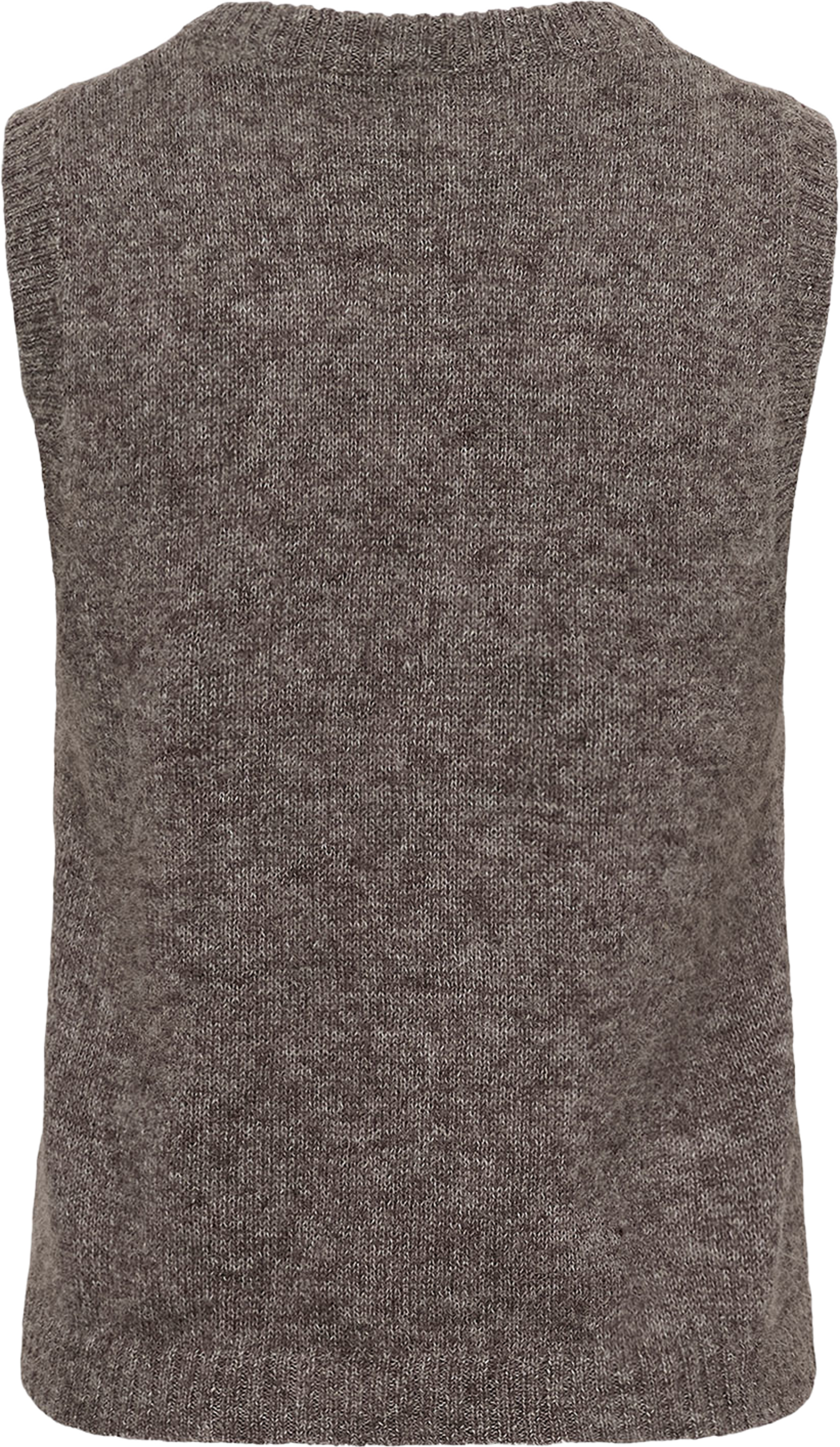 KatalinaPW PU; Part Two Waistcoat, från Part Two, i färgen Dark Mink Melange.