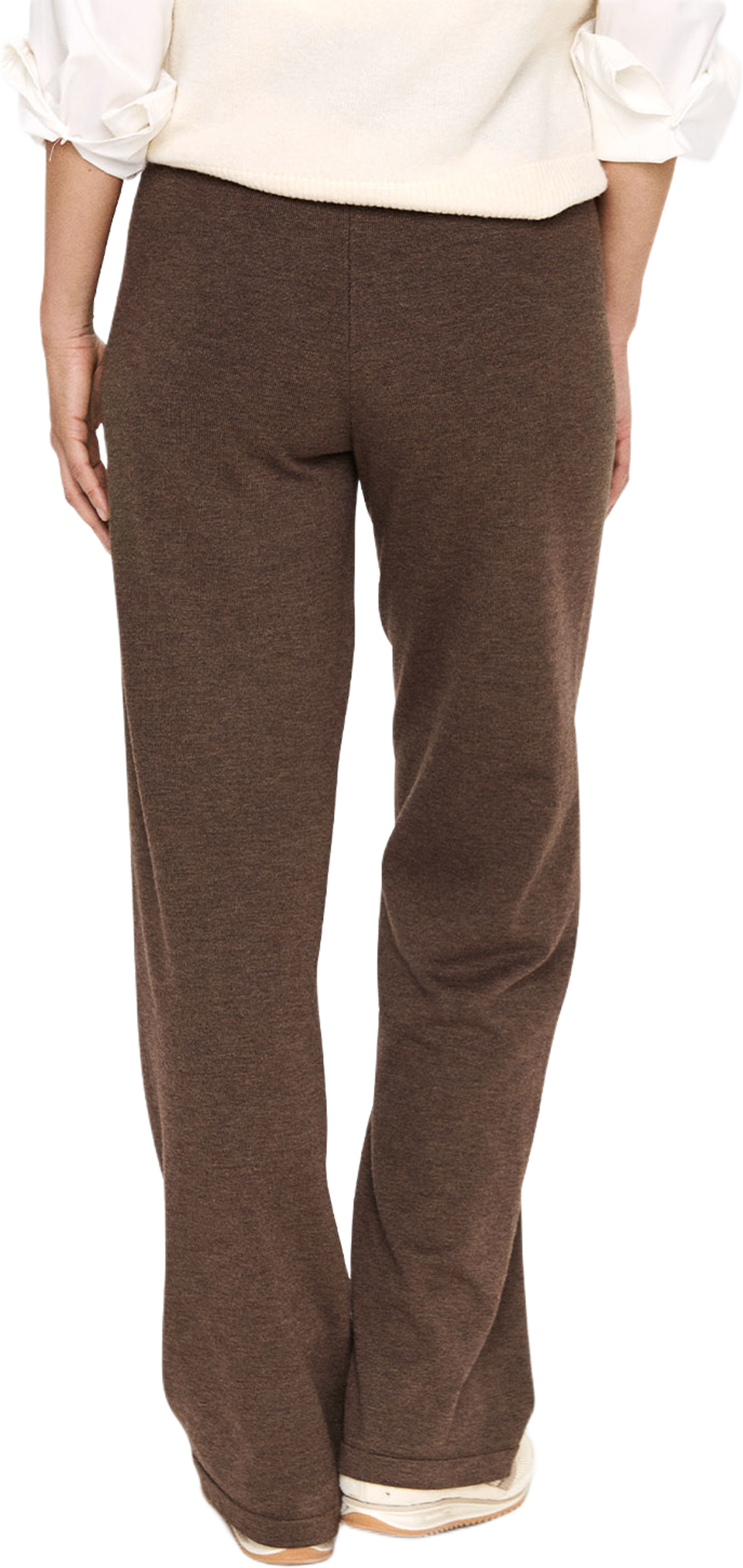 Mila SZ Pants, från Saint Tropez, i färgen Major Brown Melange. Klicka för att öppna bilden i stort format