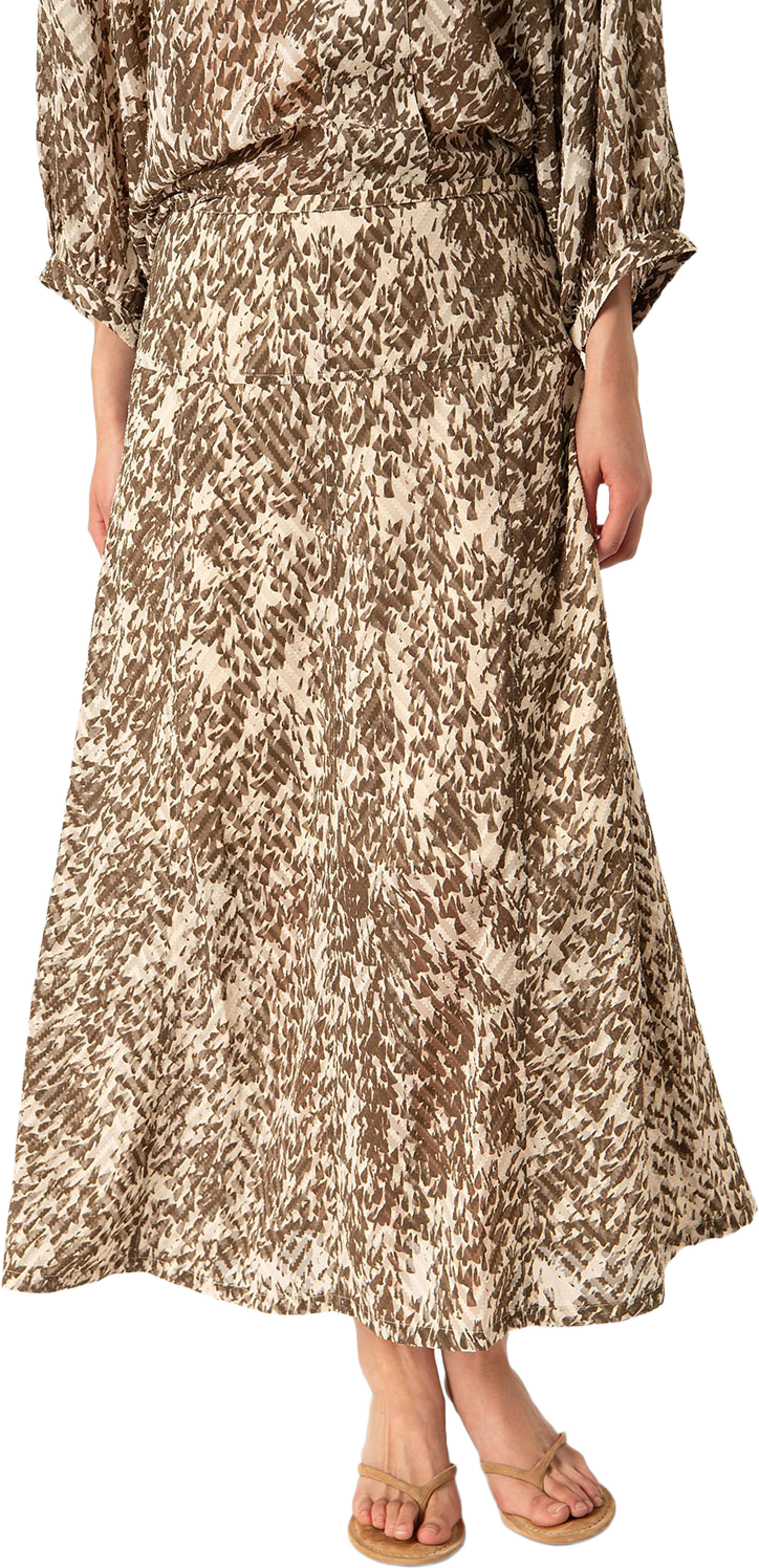 SLOsaka Taya Skirt, från Soaked In Luxury, i färgen Morel Drop Print.