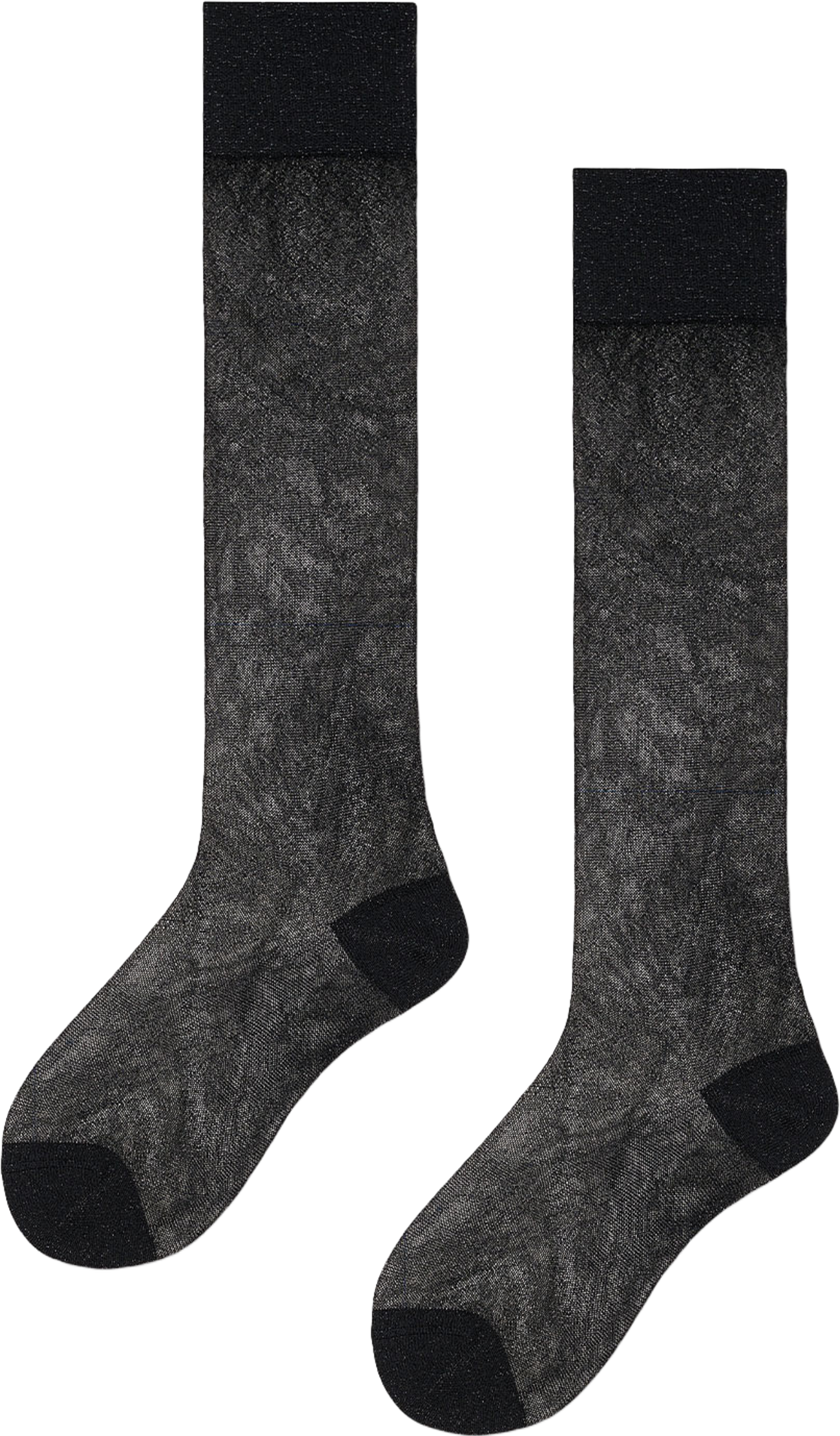 Sheer Me Up Knee High Sock, från Happy Socks, i färgen Black. Klicka för att öppna bilden i stort format