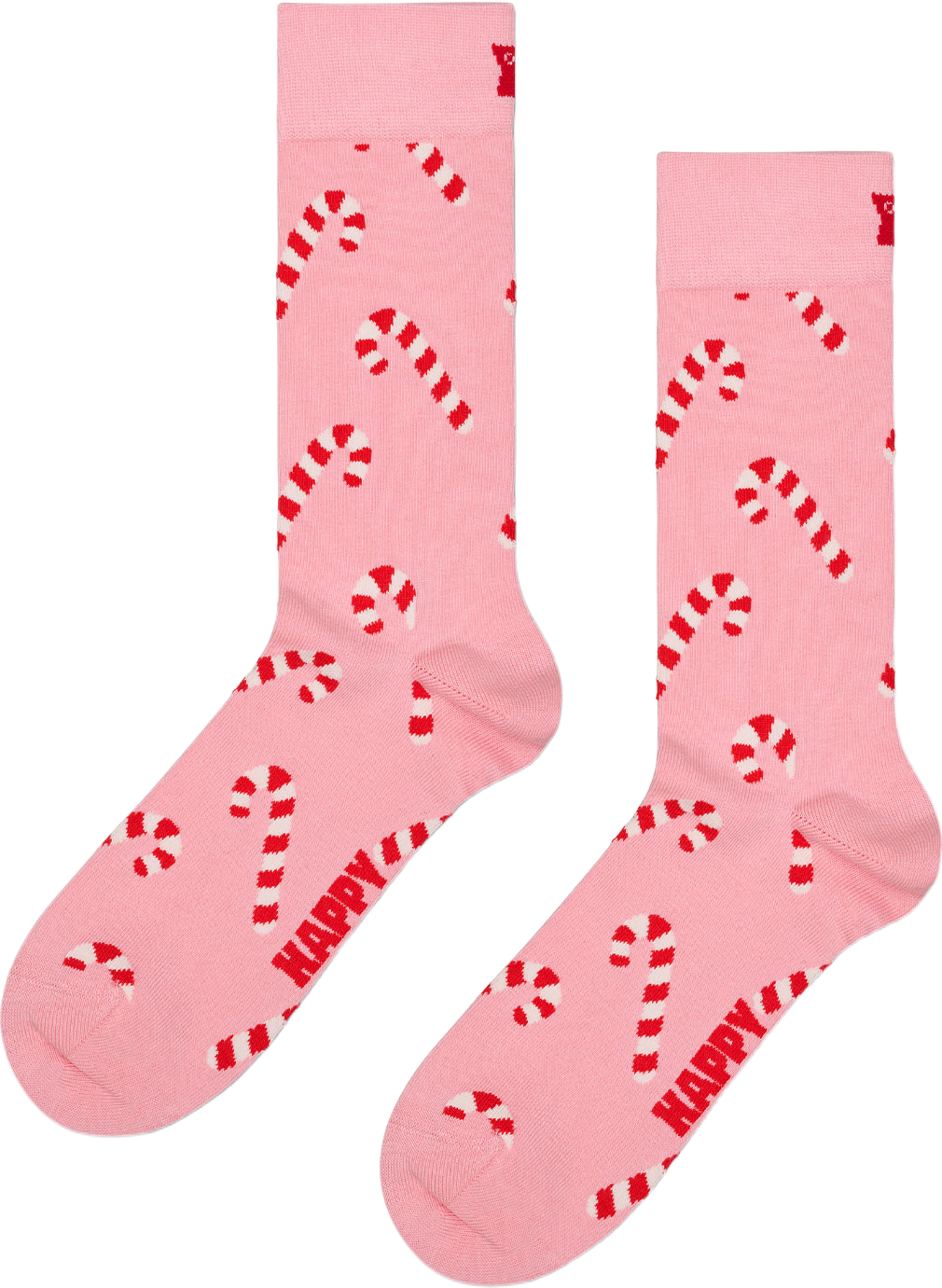 Candy Cane Sock, från Happy Socks, i färgen Light Pink. Klicka för att öppna bilden i stort format