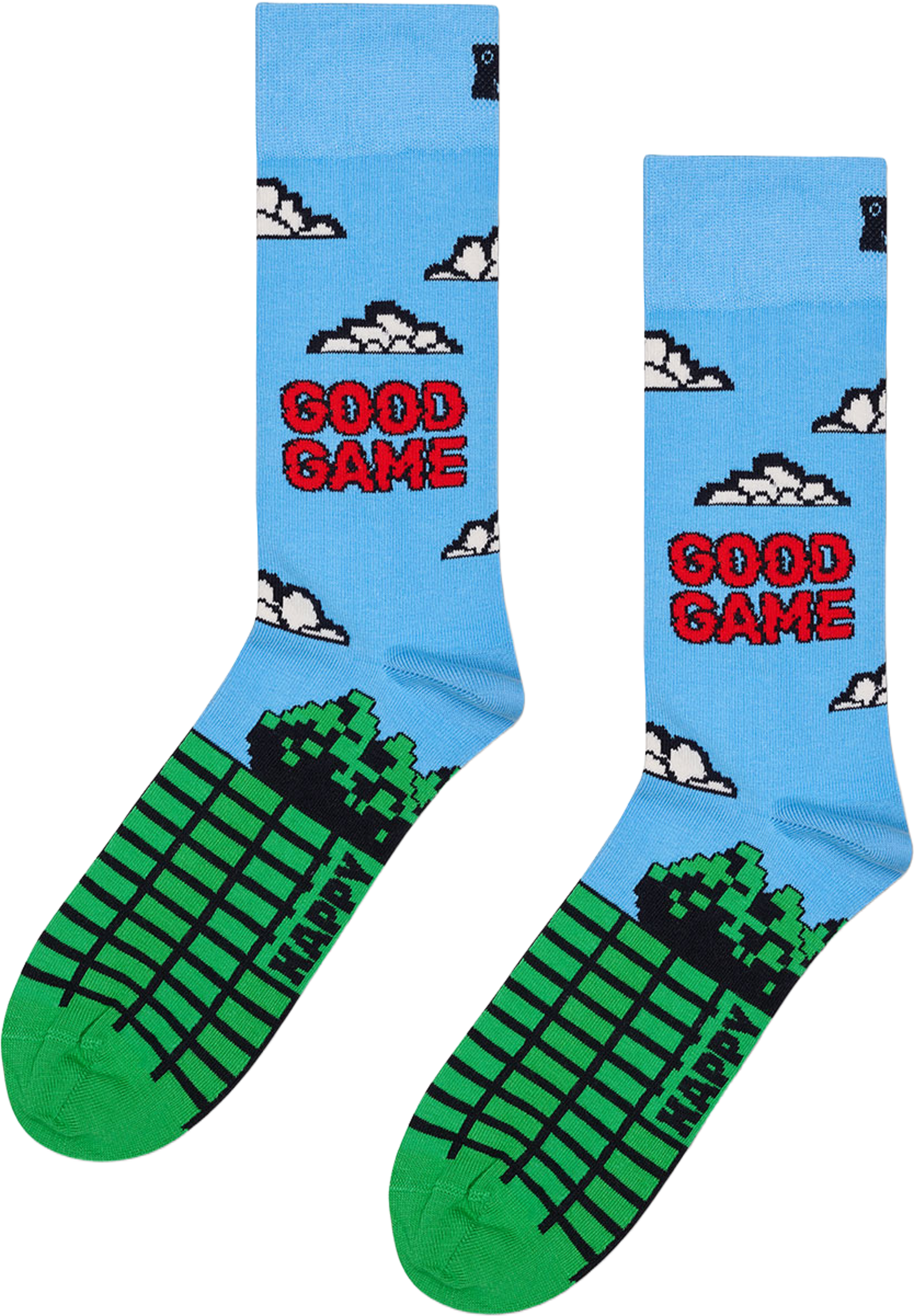 Good Game Sock, från Happy Socks, i färgen Light Blue. Klicka för att öppna bilden i stort format