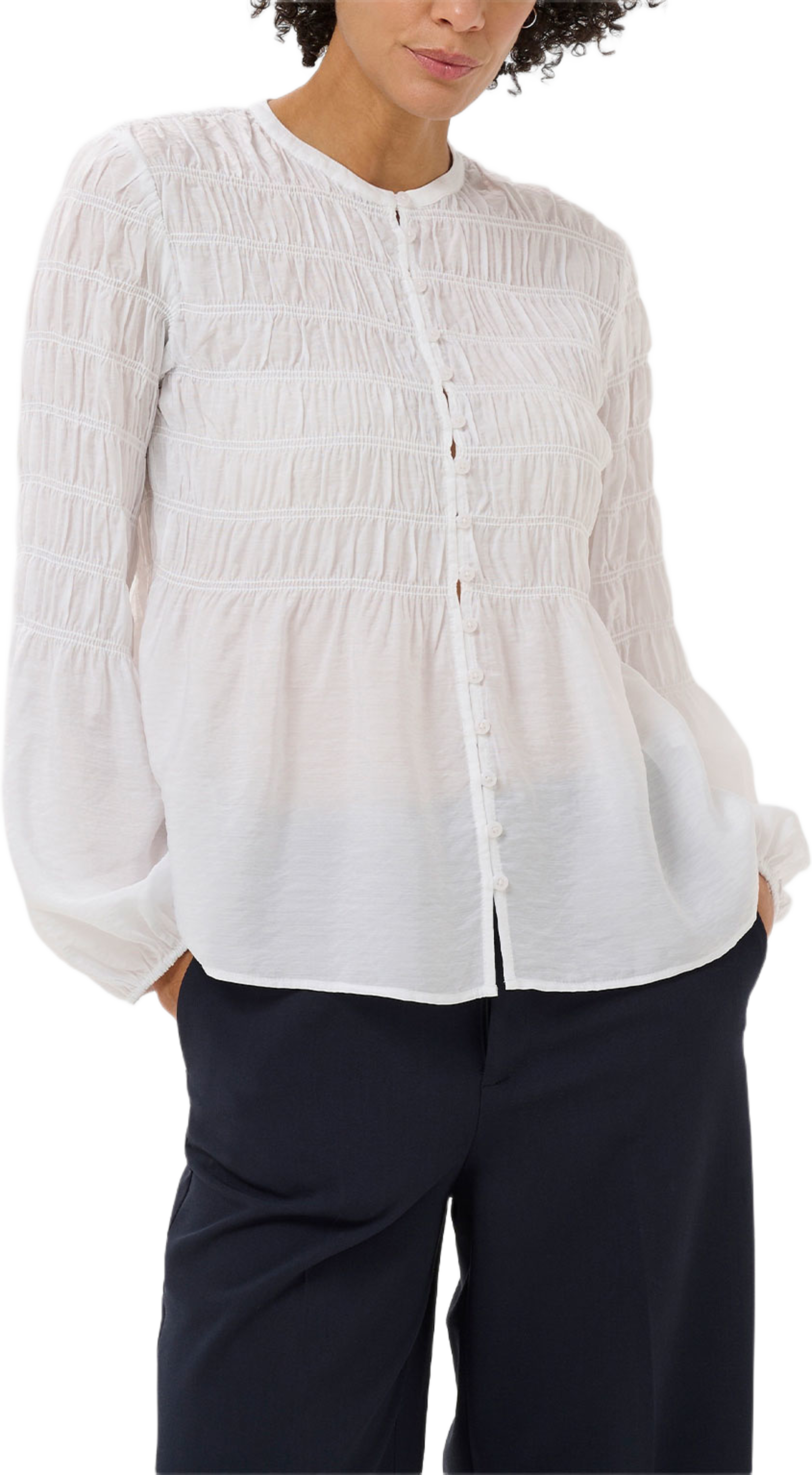 SiffePW Shirt, från Part Two, i färgen Bright White. Klicka för att öppna bilden i stort format