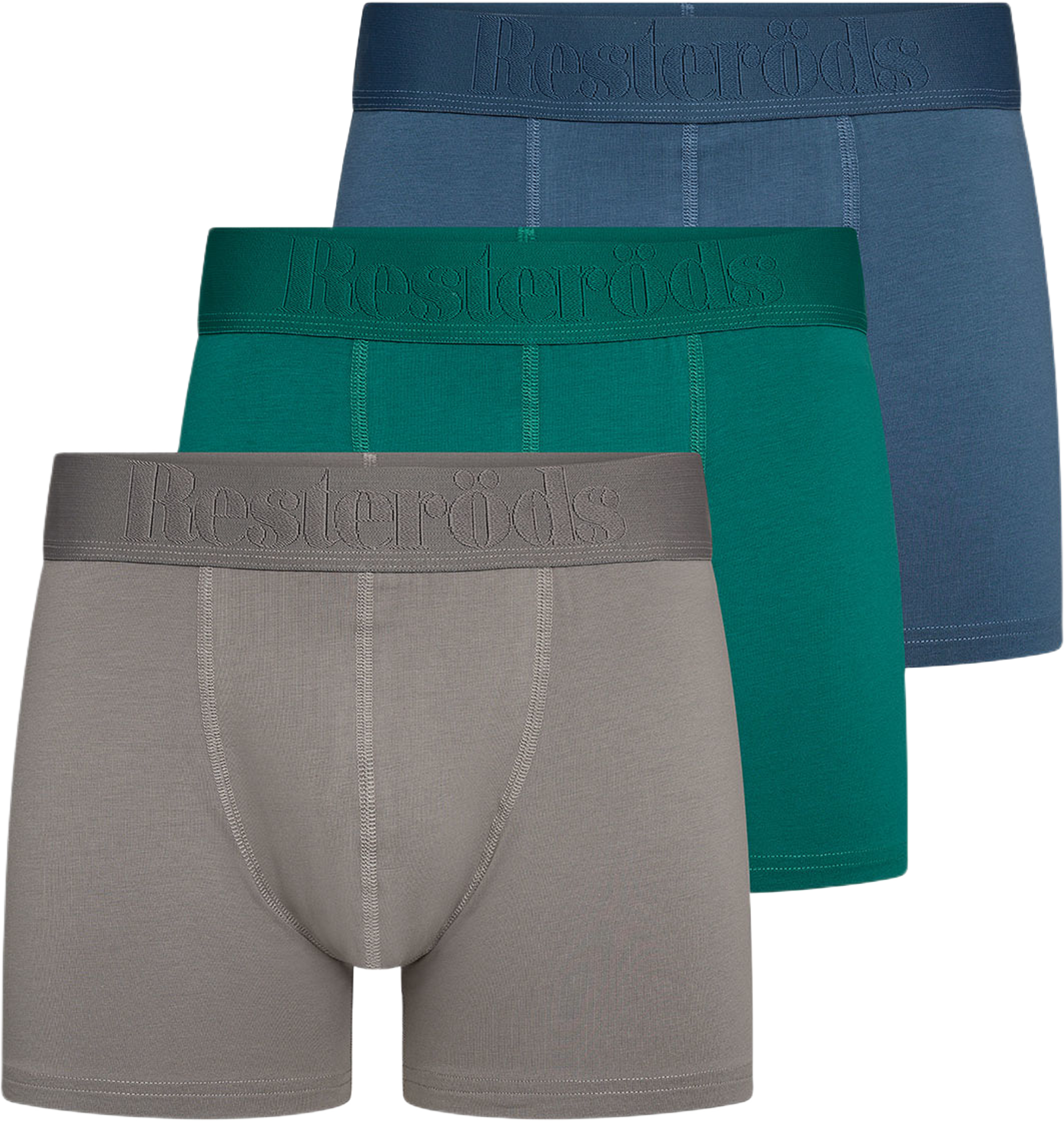 Boxer Bamboo 3-pack - Regular Leg, från Resteröds, i färgen Multicolor7. Klicka för att öppna bilden i stort format