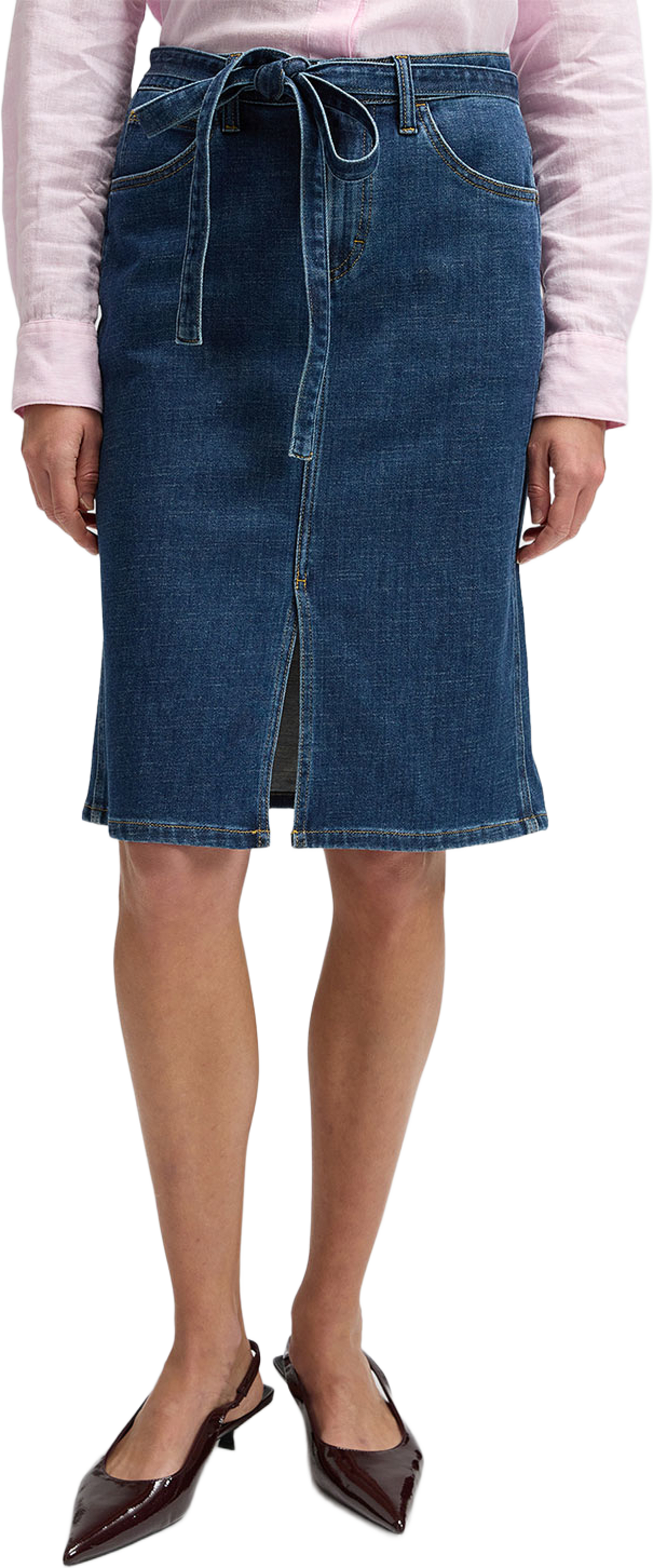 Midi Skirt With Bow, från Lee, i färgen Seaside Trip. Klicka för att öppna bilden i stort format