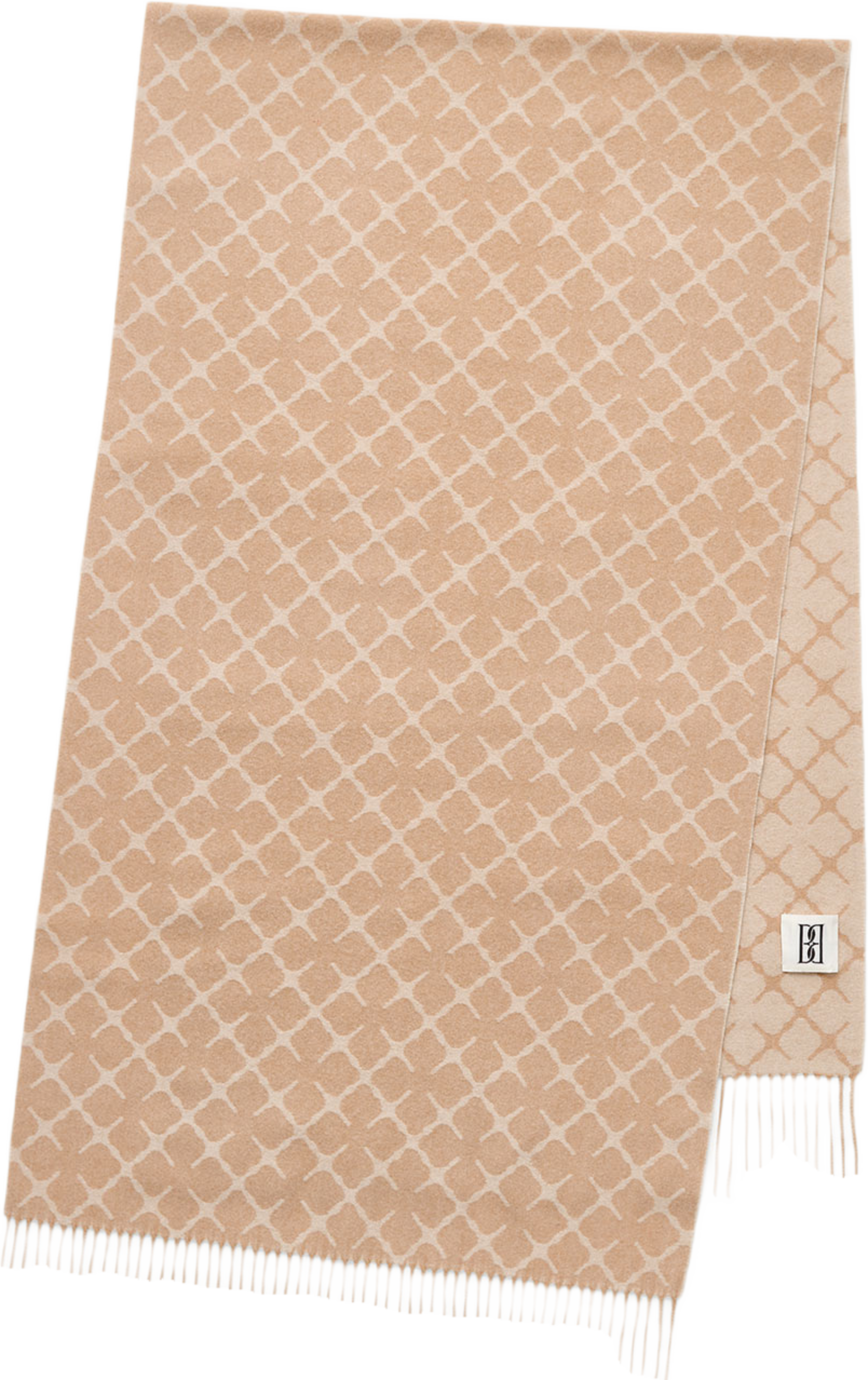 Ortega kashmirblandningshalsduk, från By Malene Birger, i färgen Tannin. Klicka för att öppna bilden i stort format