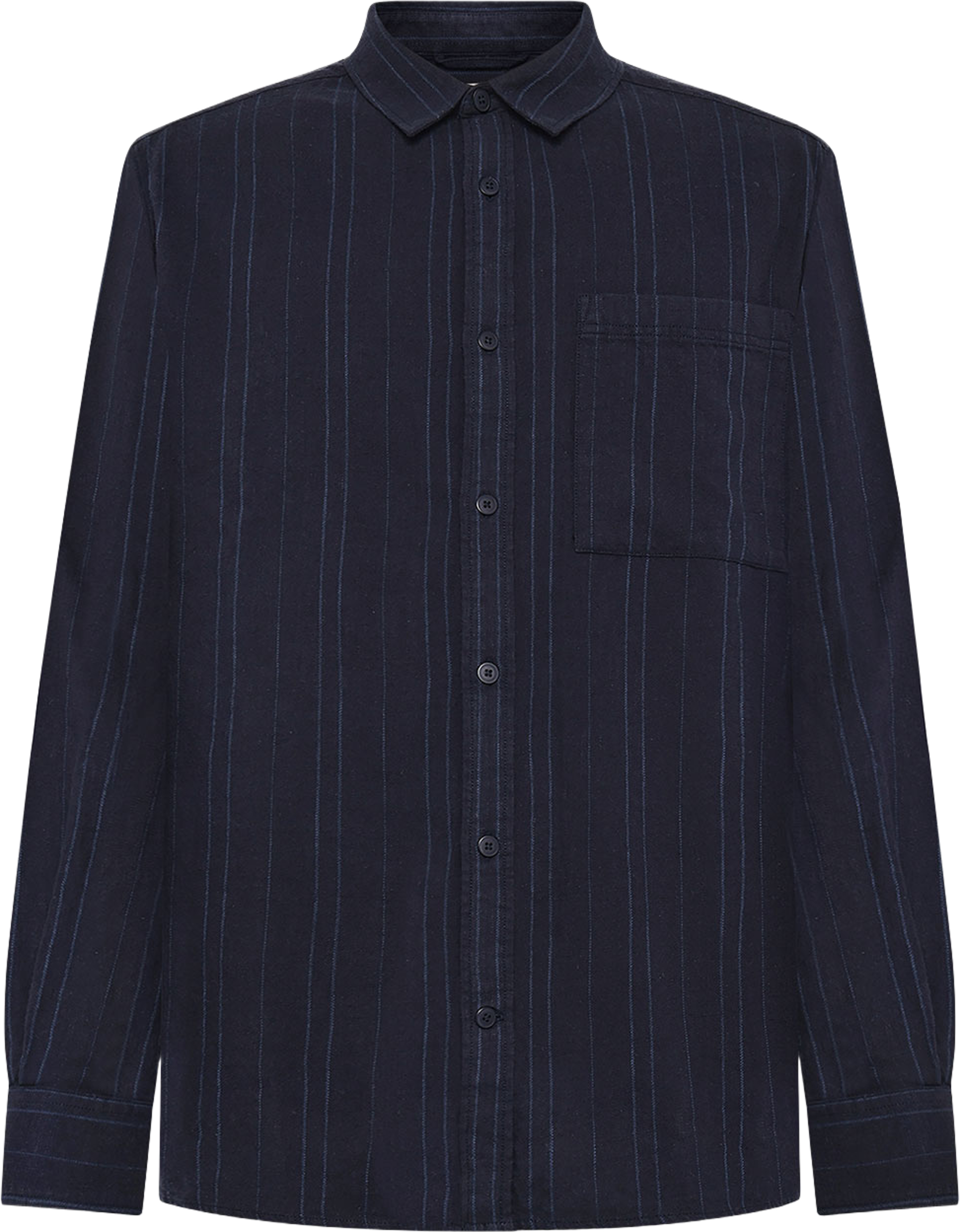 Regular fit checkered shirt - GOTS/Vegan, från Knowledge Cotton Apparel, i färgen Navy. Klicka för att öppna bilden i stort format