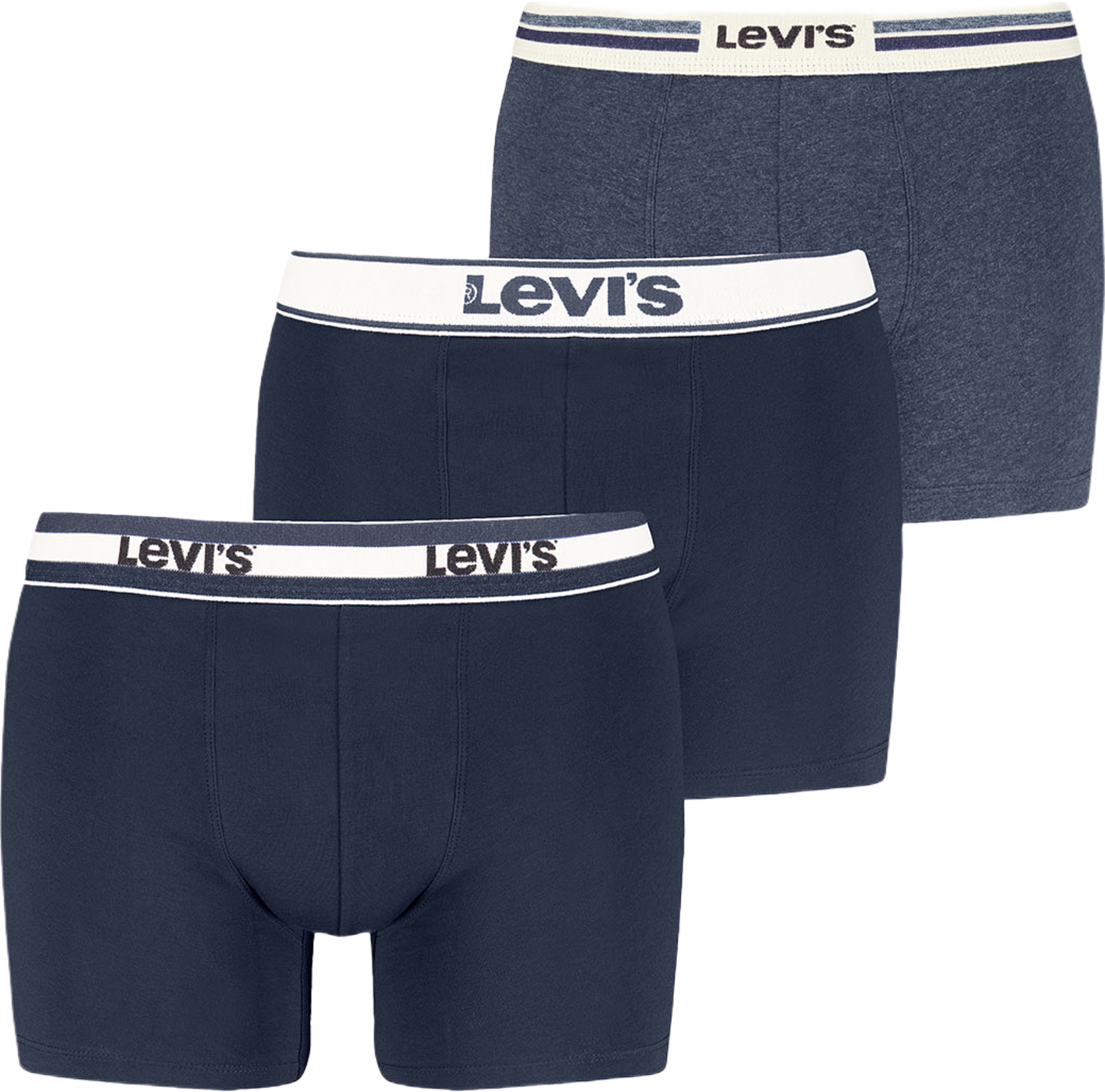 Gift Icon Combi Boxer brief 3-Pack, från Levis Acc, i färgen Navy Combo. Klicka för att öppna bilden i stort format