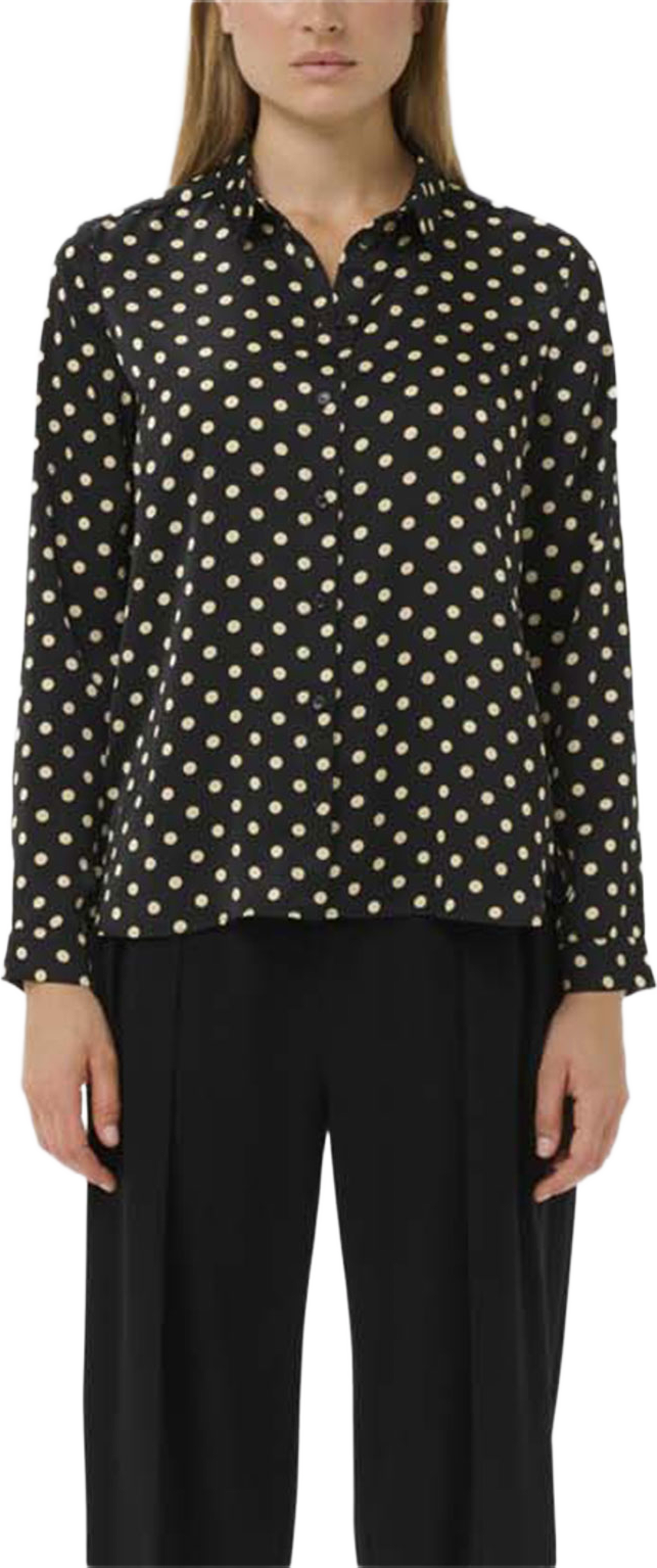 ZeemaIW Shirt Shirt, från Inwear, i färgen Black Spaced Dots. Klicka för att öppna bilden i stort format