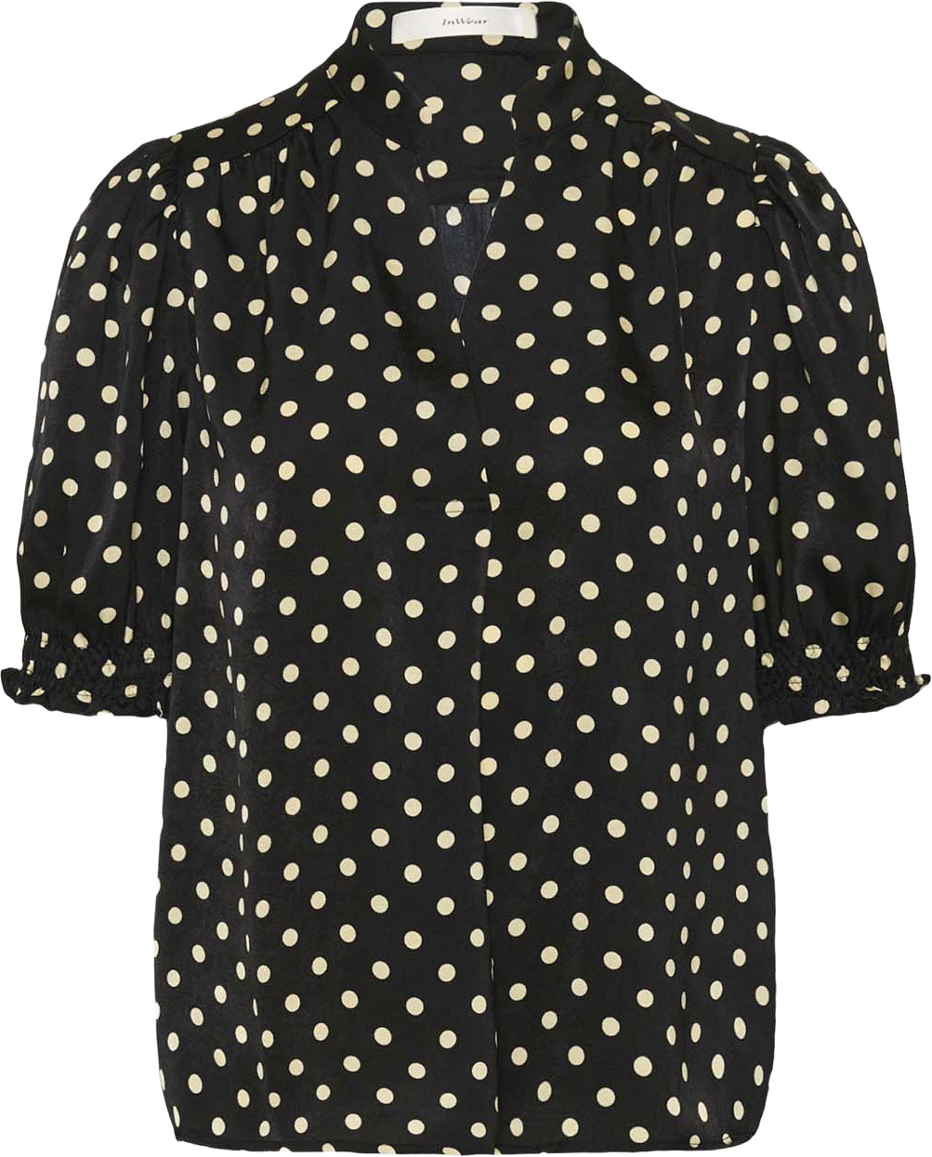 ZeemaIW Blouse Shirt, från Inwear, i färgen Black Spaced Dots. Klicka för att öppna bilden i stort format