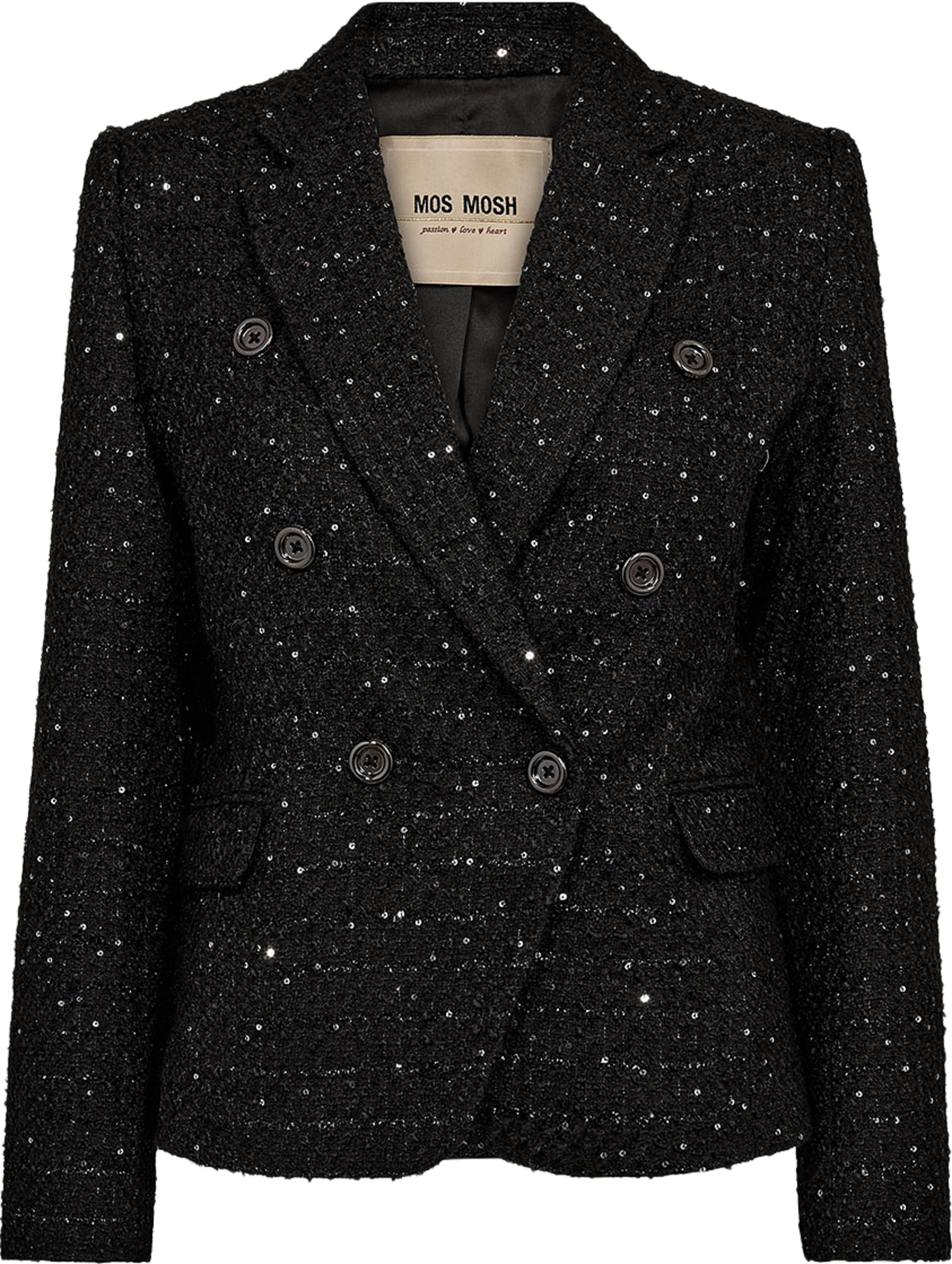 Belize Bouce Blazer, från Mos Mosh, i färgen Black. Klicka för att öppna bilden i stort format