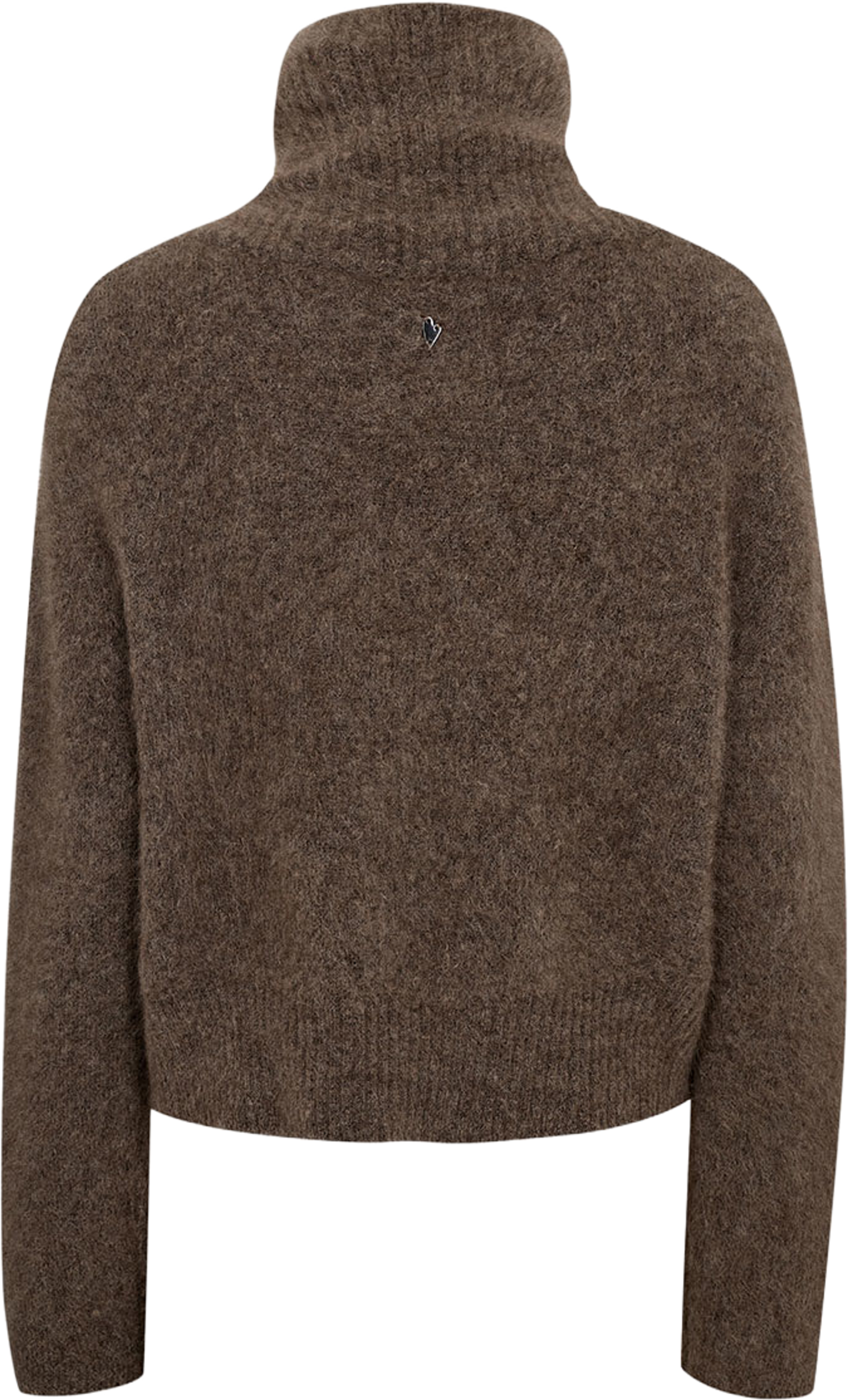 Hulda Knit Zip Cardigan, från Mos Mosh, i färgen Bracken. Klicka för att öppna bilden i stort format