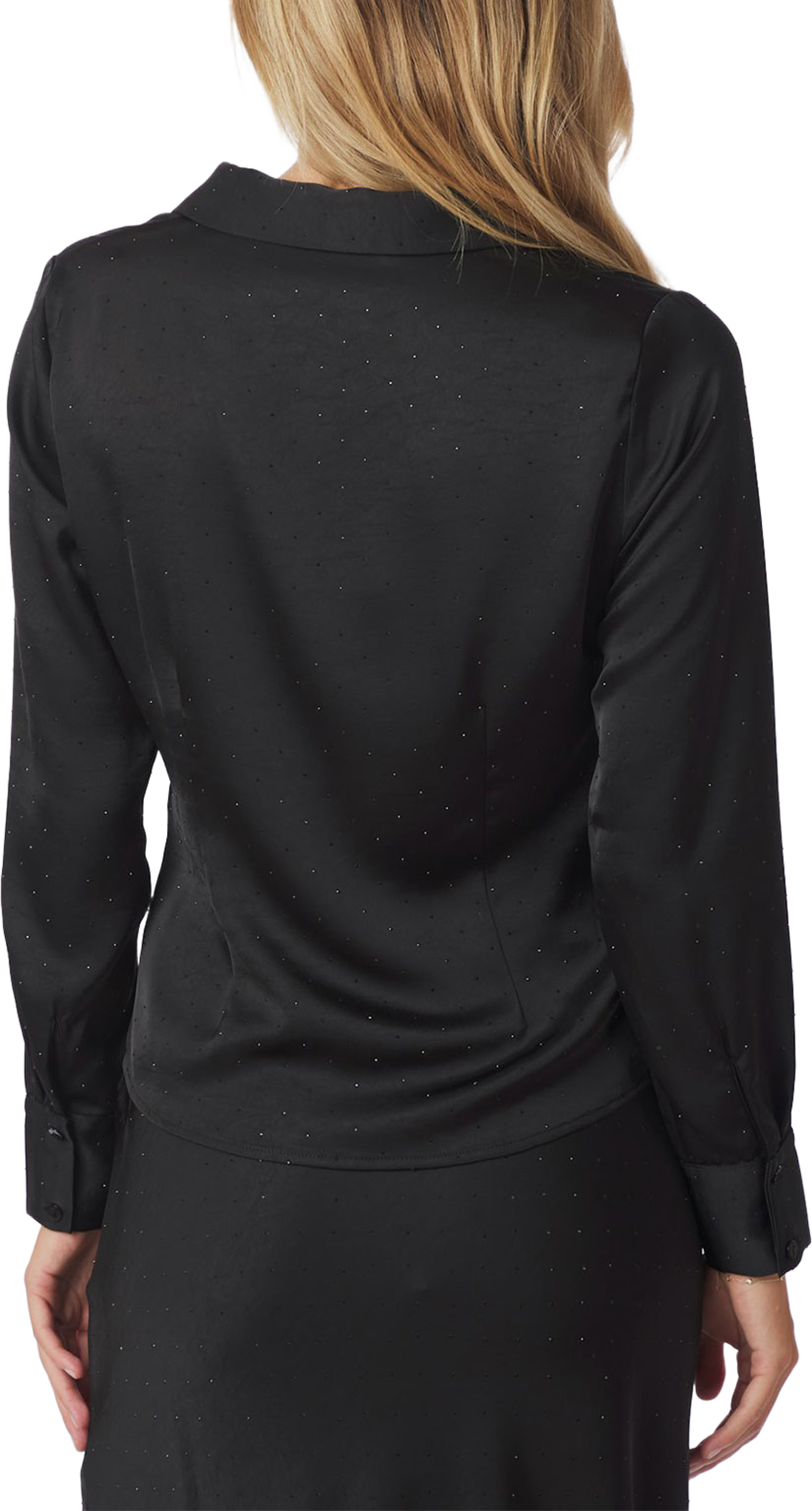 Christy Heavy Sateen Bedaz Shirt, från Neo Noir, i färgen Black. Klicka för att öppna bilden i stort format