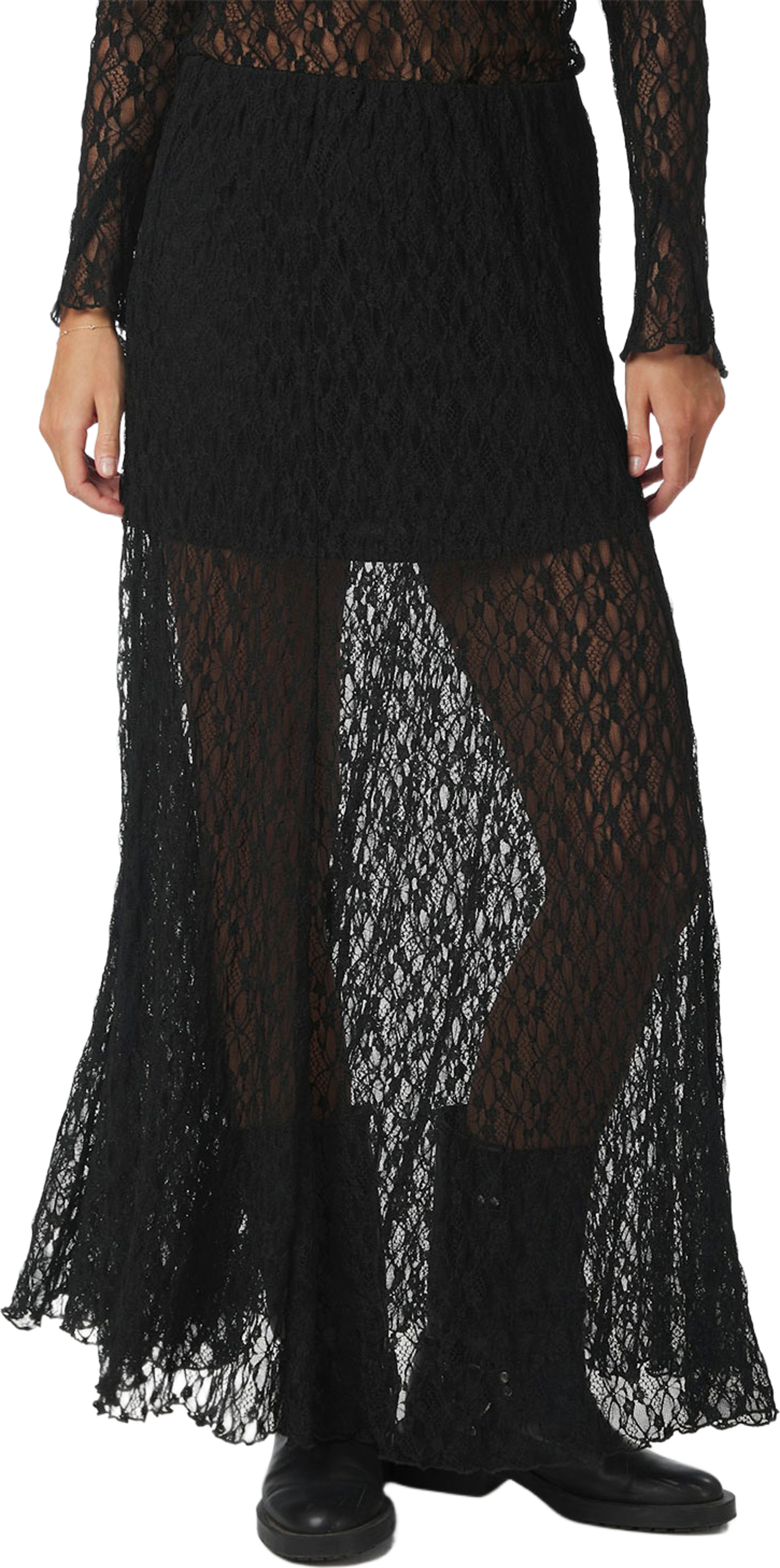 Mariya Lace Skirt, från Neo Noir, i färgen Black. Klicka för att öppna bilden i stort format