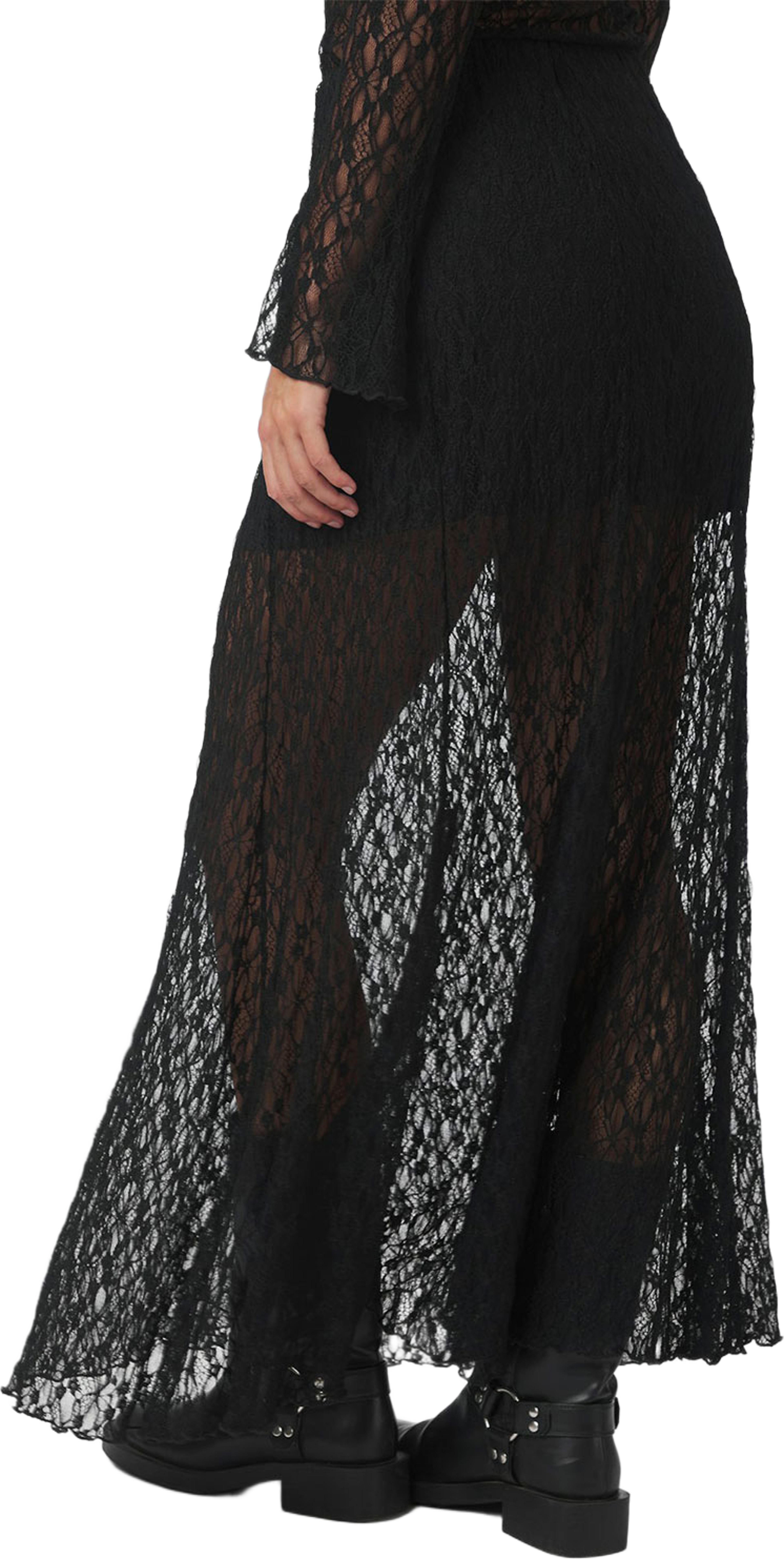 Mariya Lace Skirt, från Neo Noir, i färgen Black. Klicka för att öppna bilden i stort format