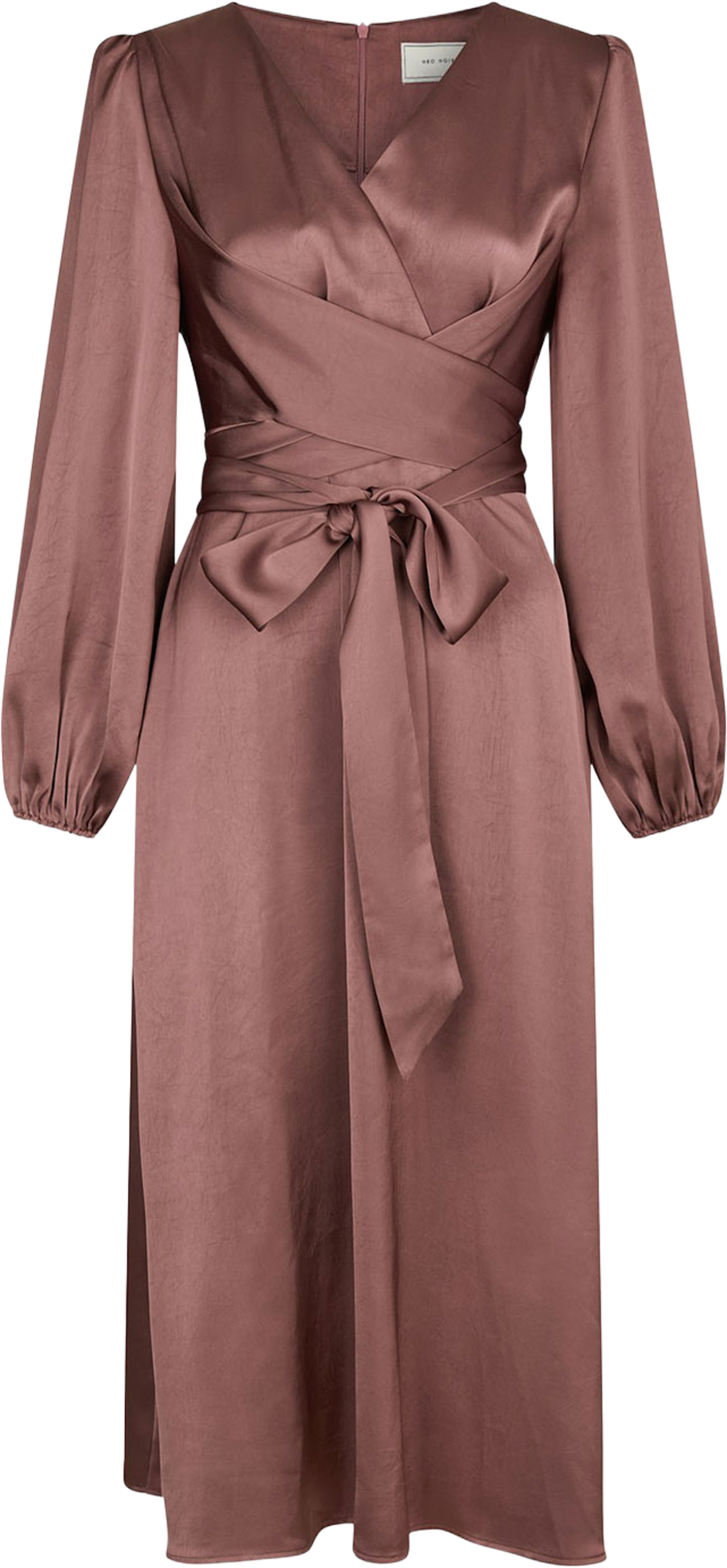 Rimini Heavy Sateen Dress, från Neo Noir, i färgen Dark Rose. Klicka för att öppna bilden i stort format